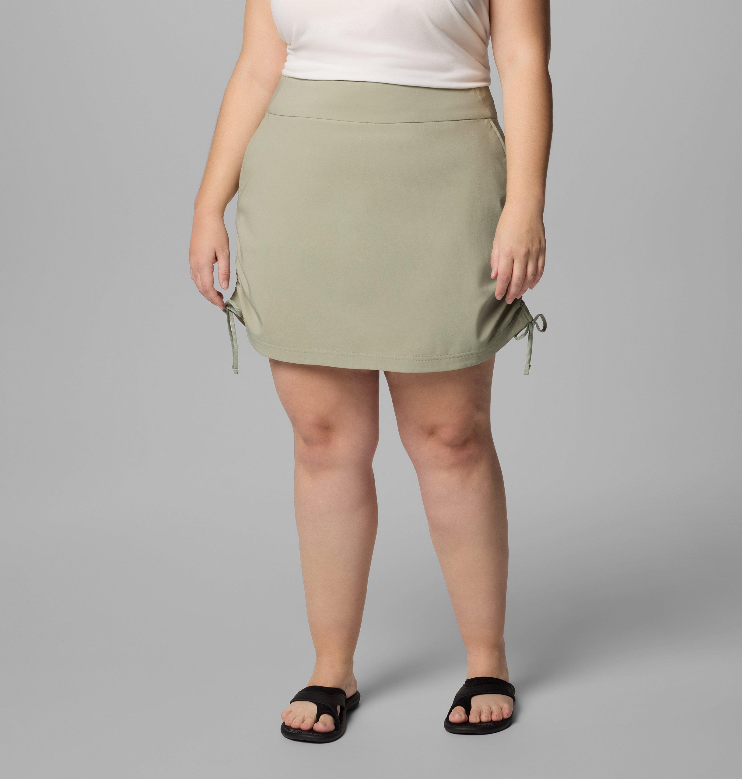 dame all seasons ruched skort - plus size
