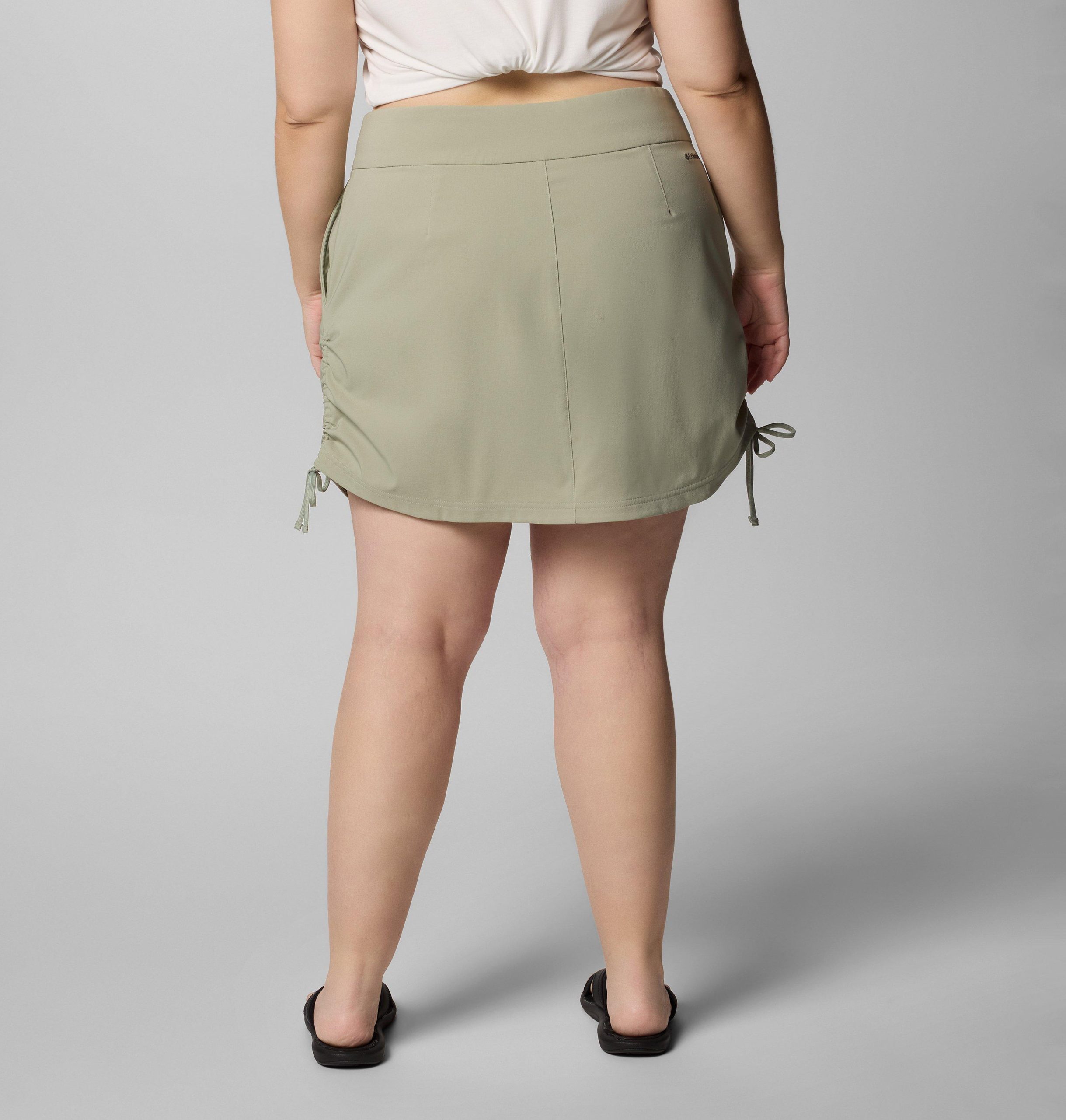 dame all seasons ruched skort - plus size