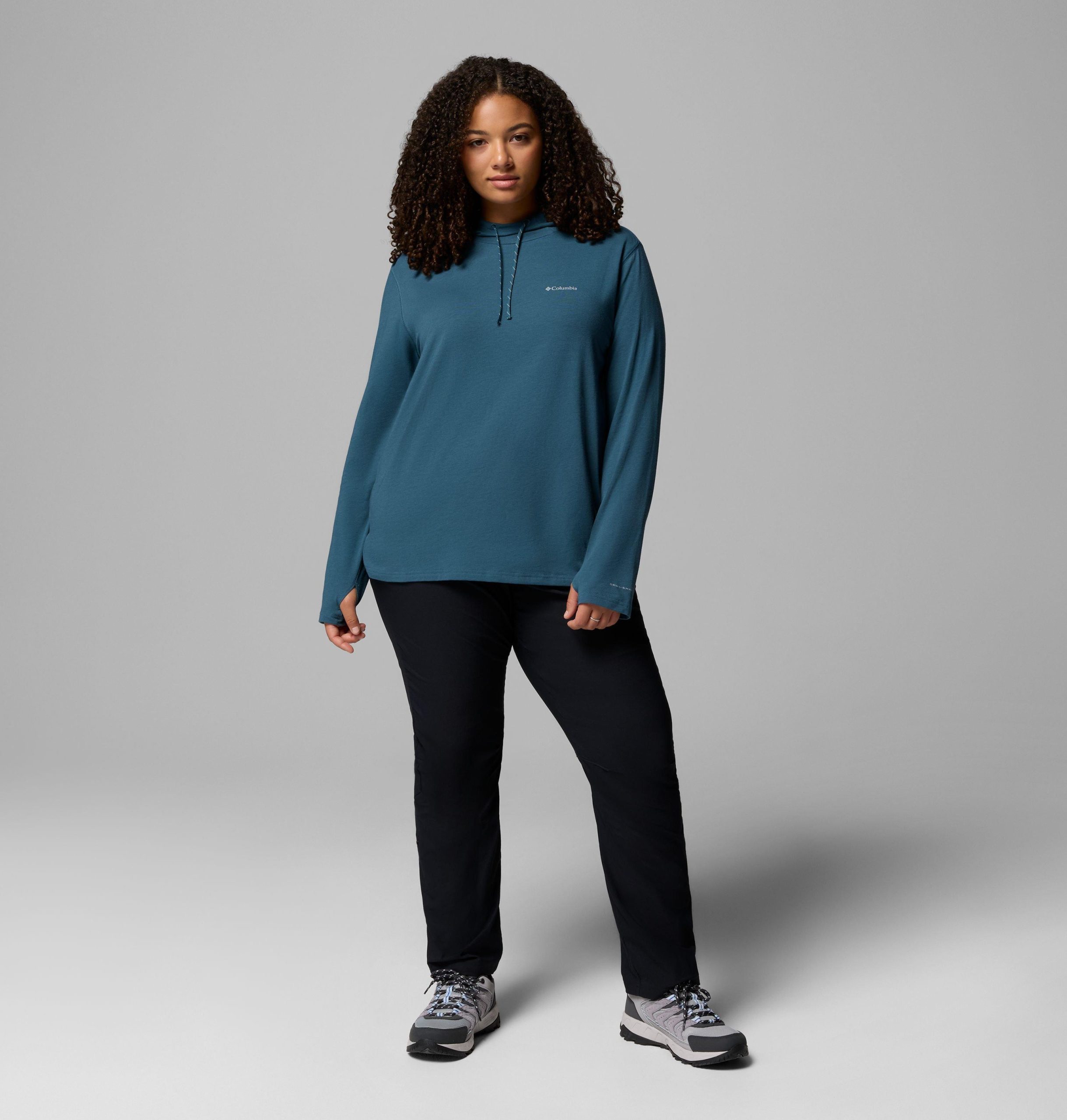 dame sun trek hettegenser ii – plus size