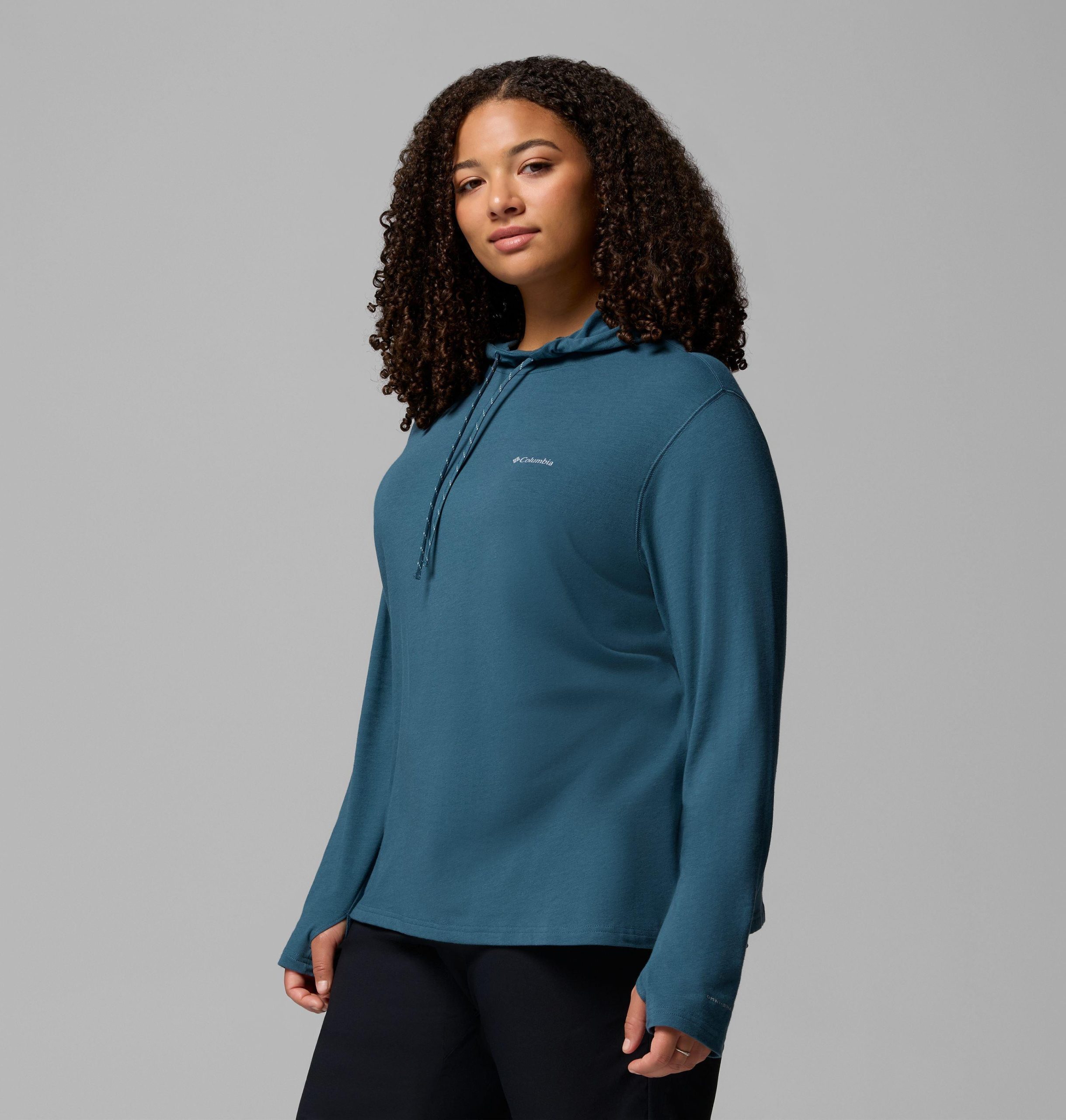 dame sun trek hettegenser ii – plus size