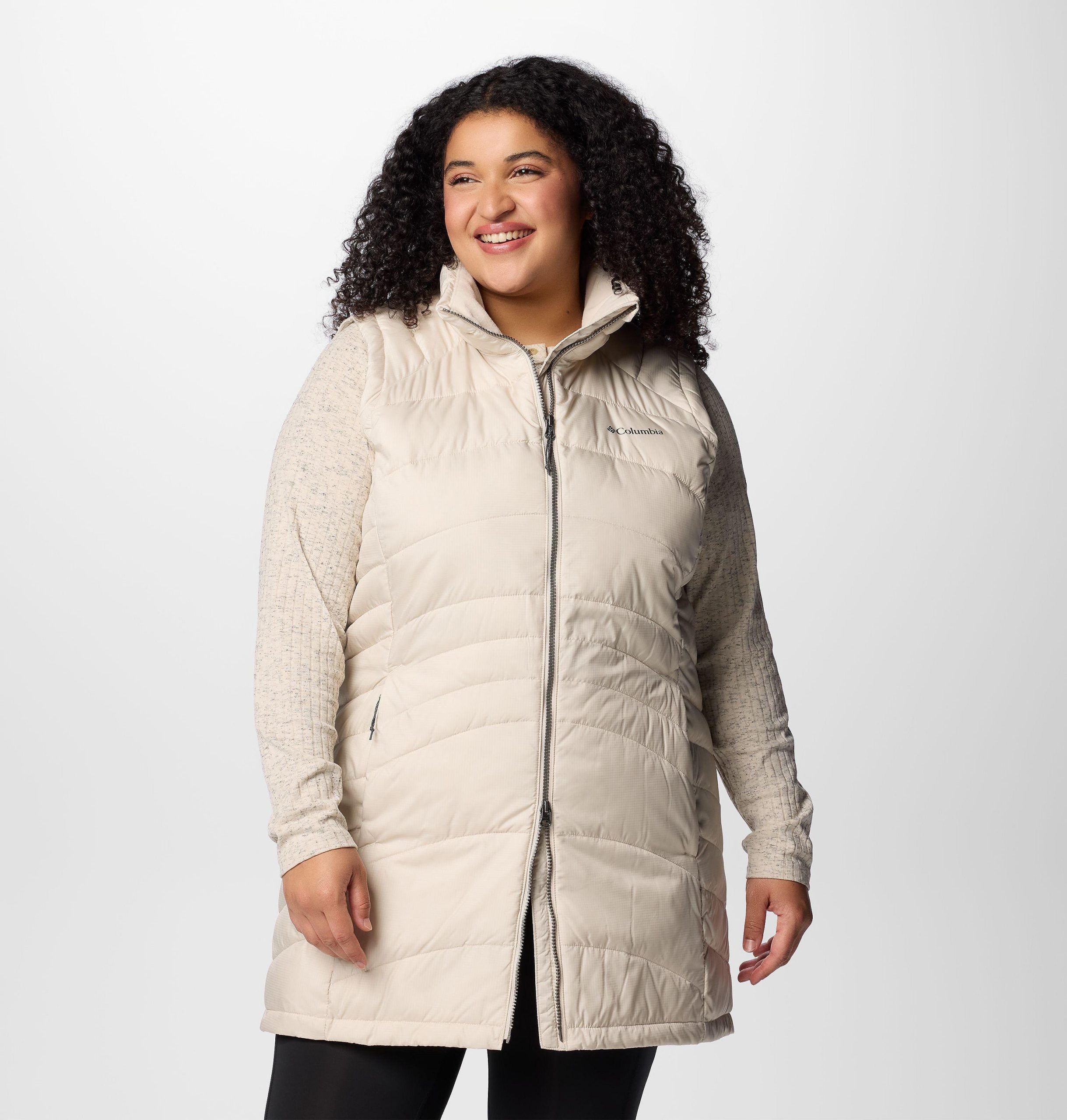 karis gale lang vest for kvinner – pluss størrelse