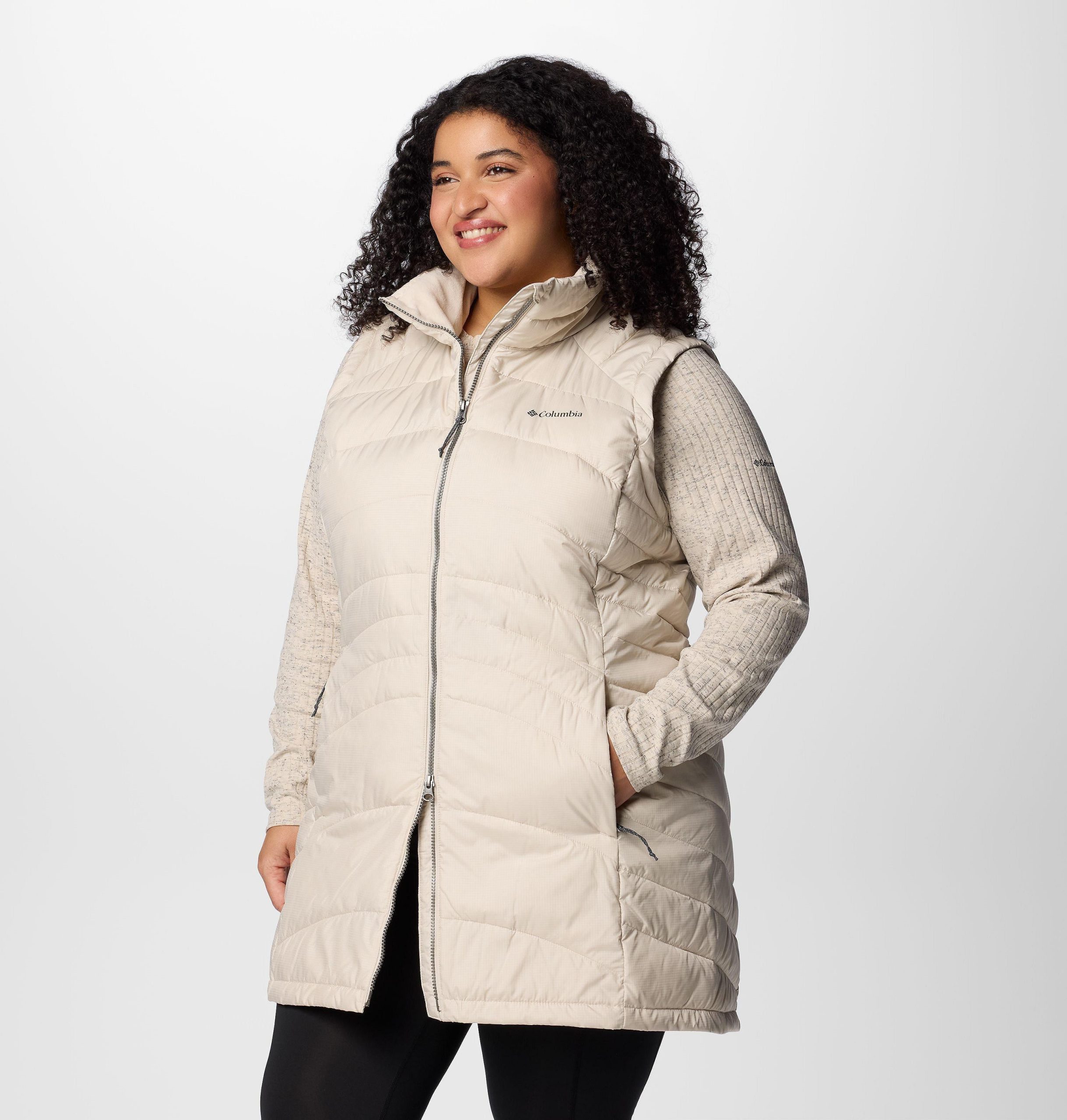 karis gale lang vest for kvinner – pluss størrelse