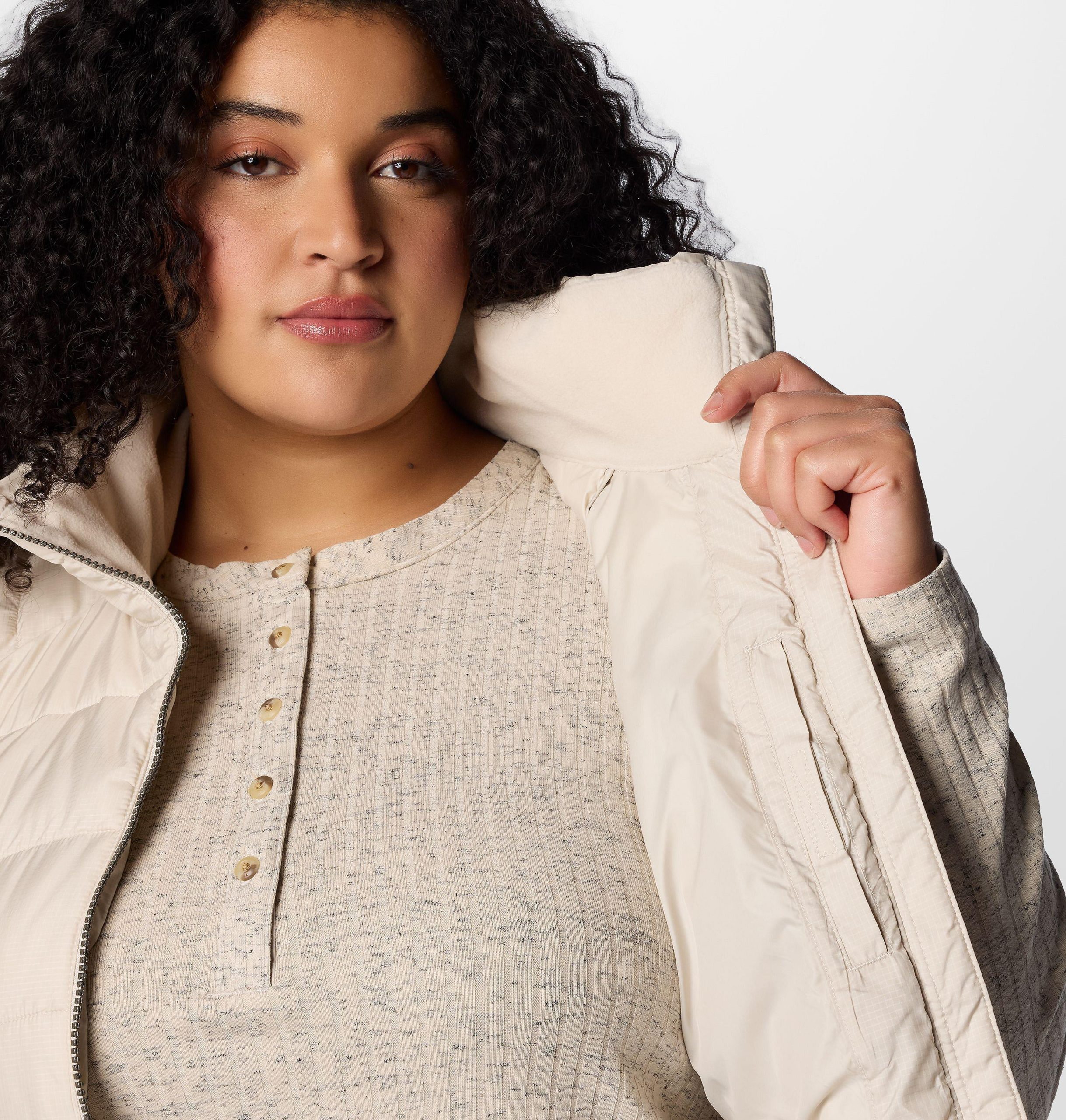karis gale lang vest for kvinner – pluss størrelse