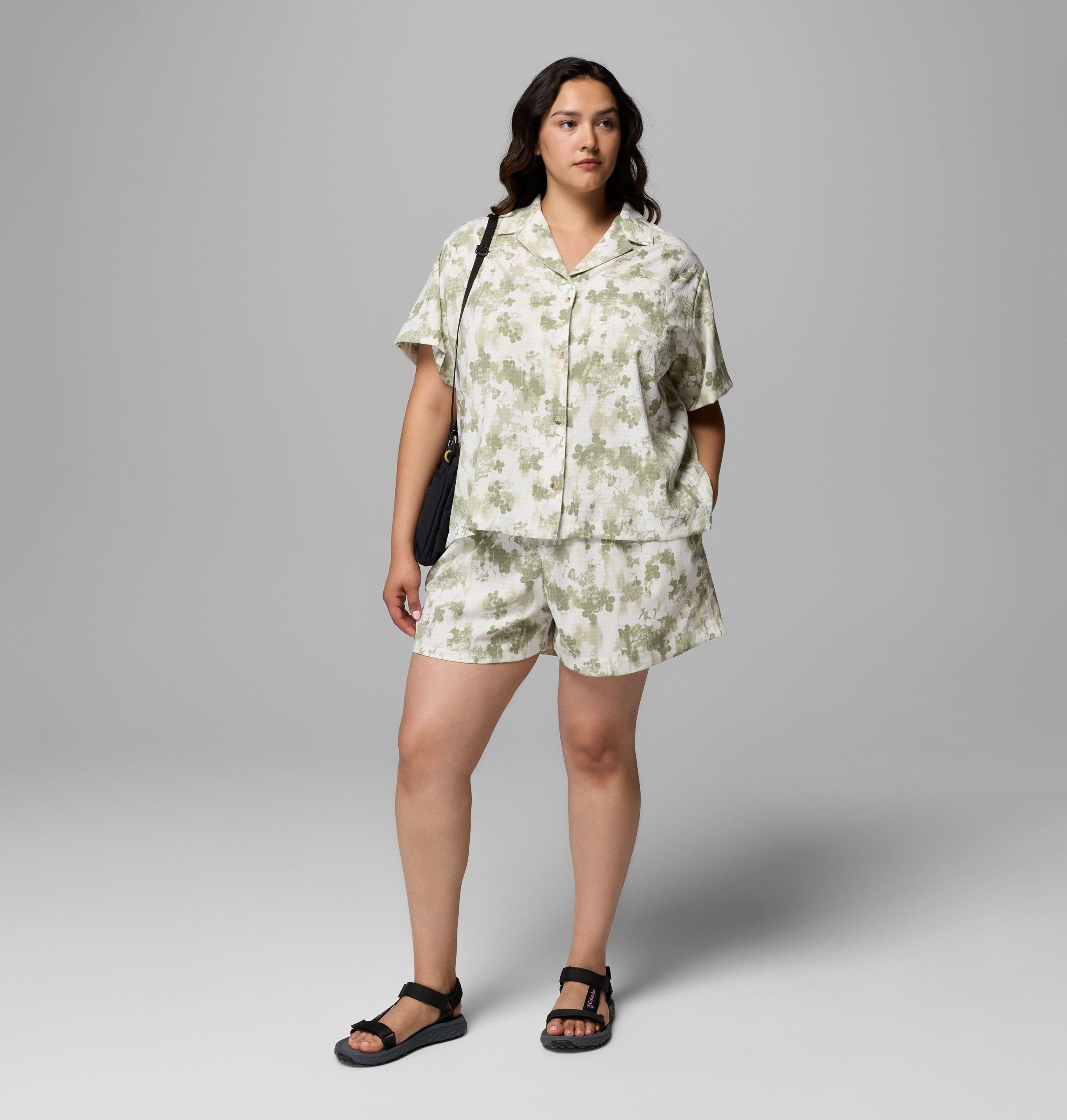 dame-sucker for summer print kortermet t-skjorte - plus size