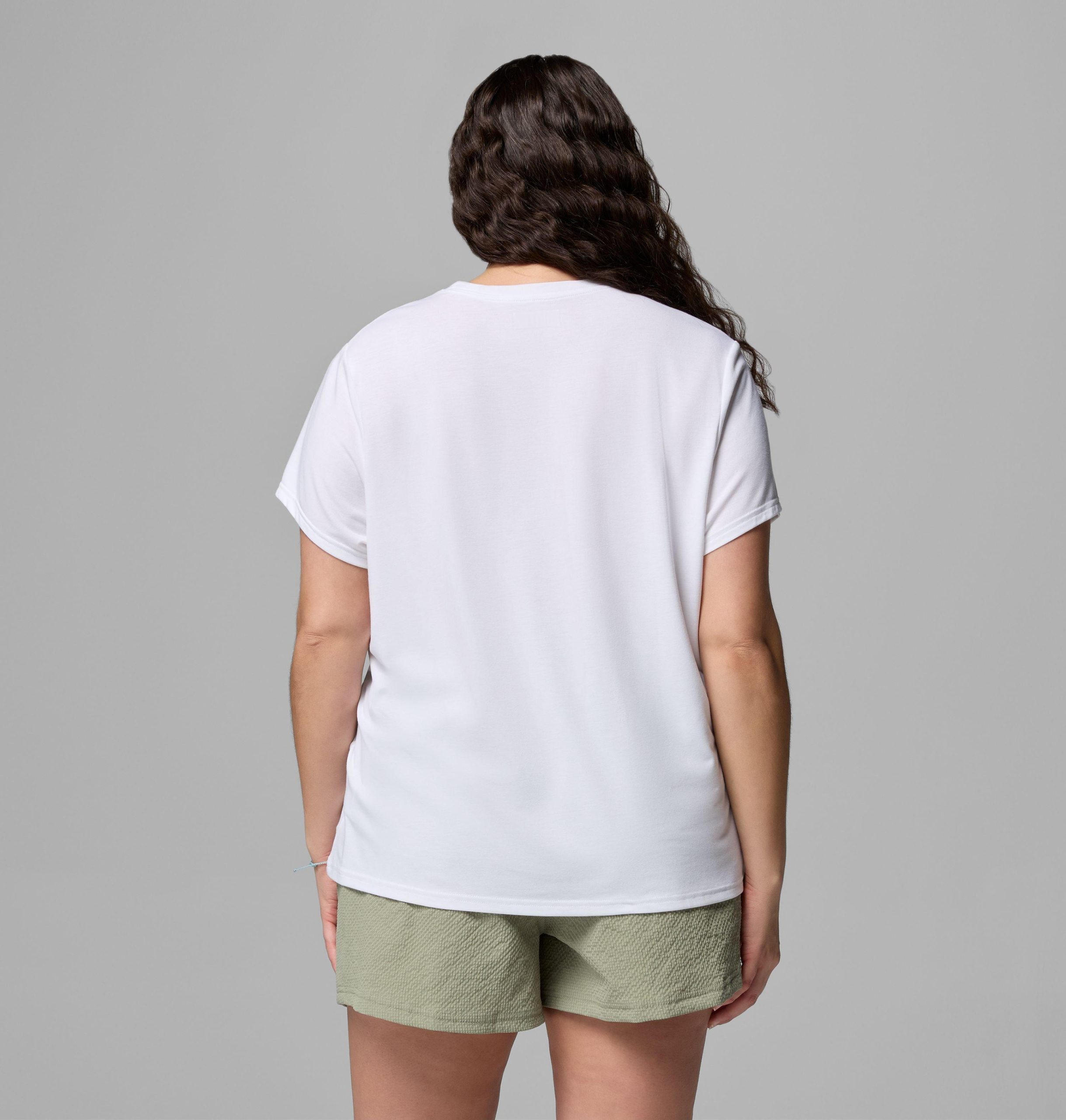 dame csc myk stretch kortermet t-skjorte – plus size