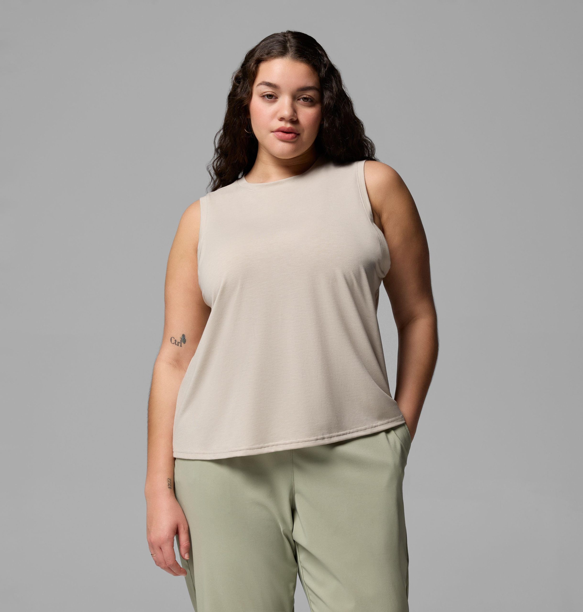 dame csc myk stretch tanktop – plus size