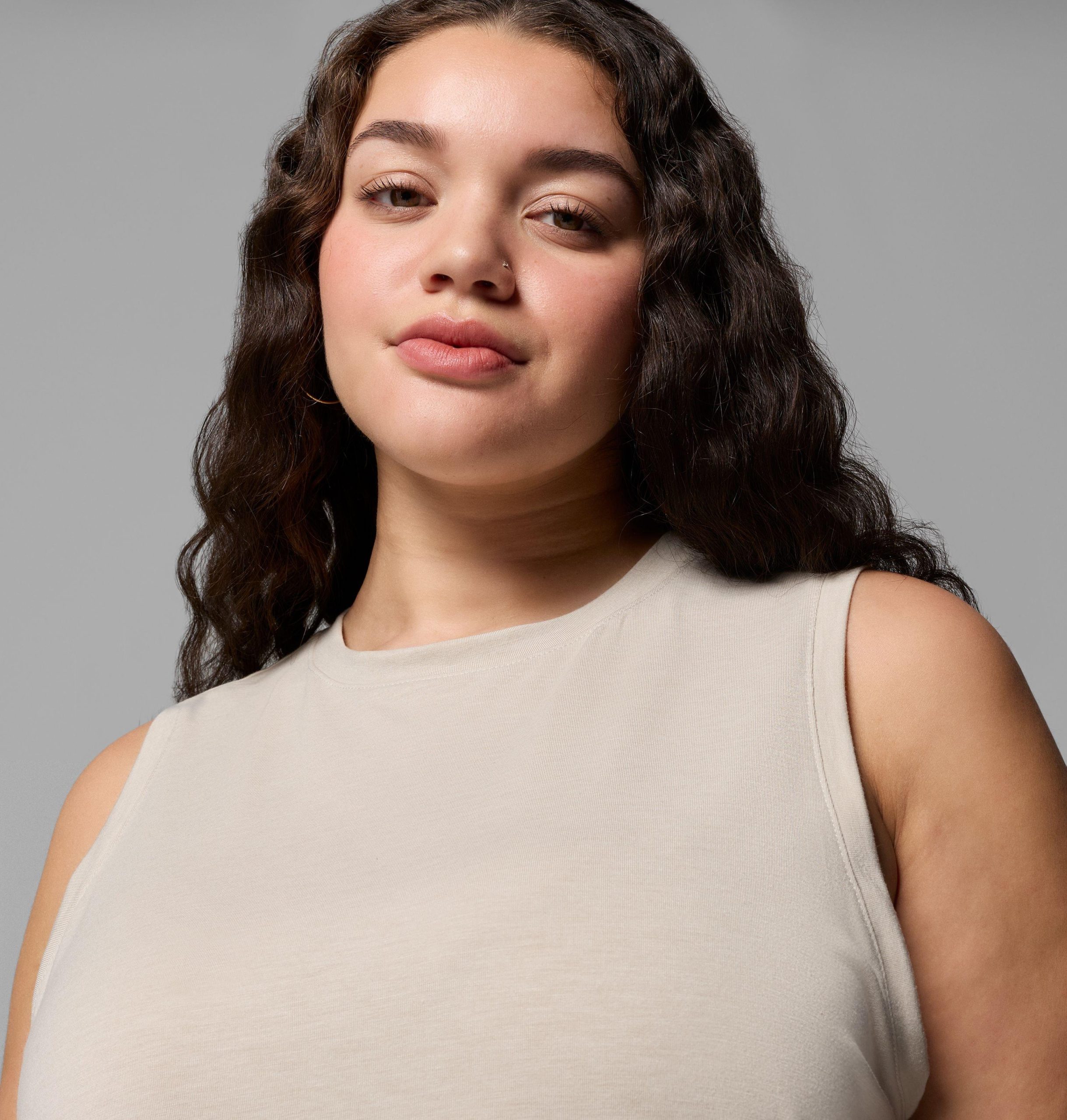 dame csc myk stretch tanktop – plus size