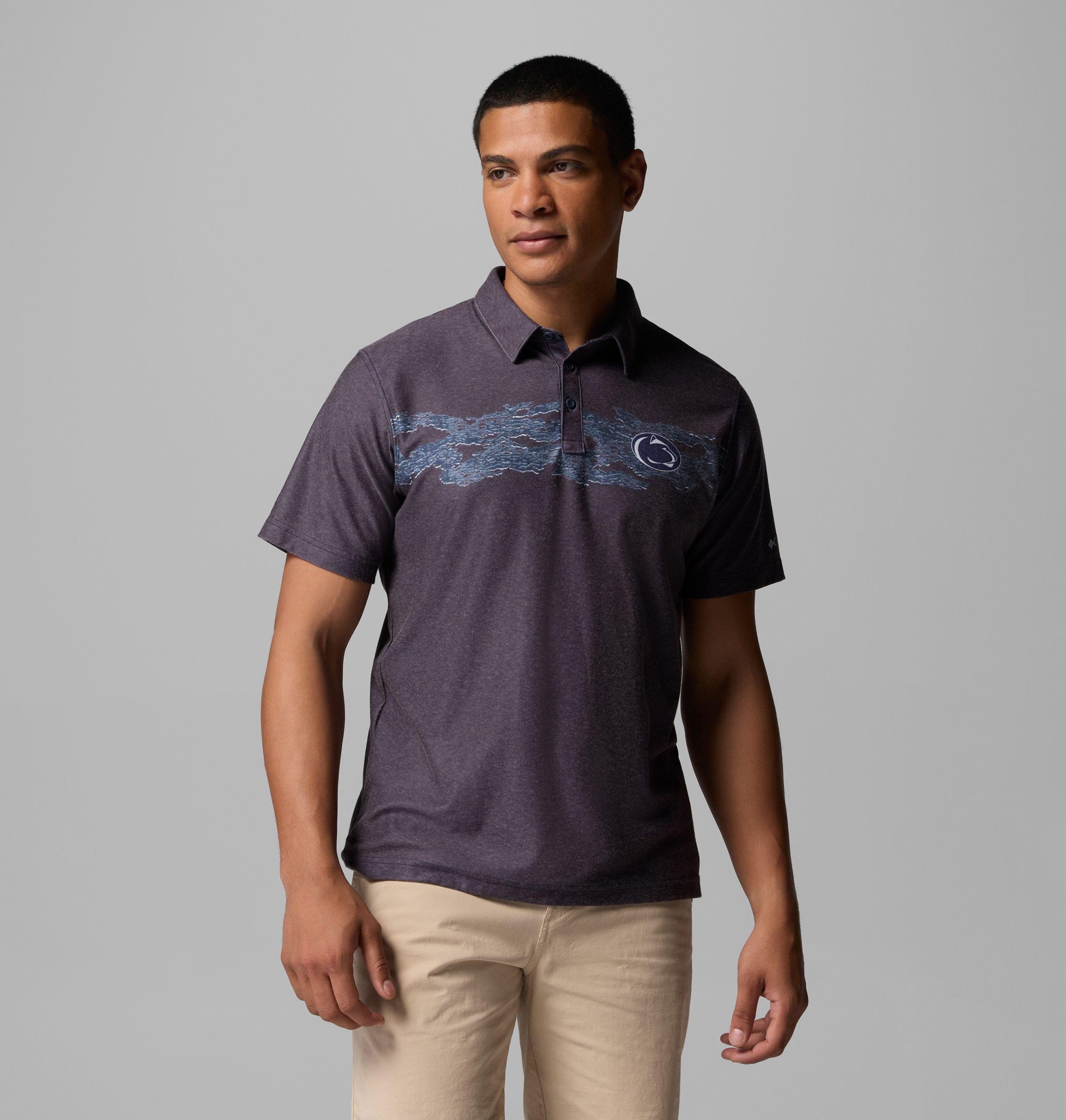 herre collegiate thistletown hills printed polo – penn state