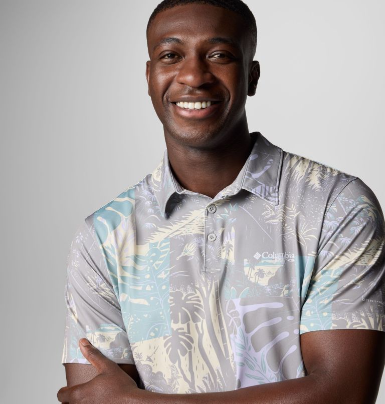herre pfg super slack tide ii stretch poloskjorte