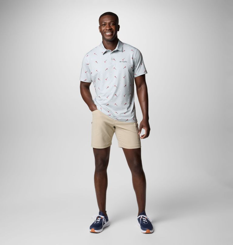 herre pfg super slack tide ii stretch poloskjorte