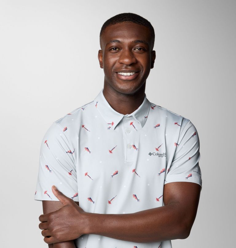 herre pfg super slack tide ii stretch poloskjorte
