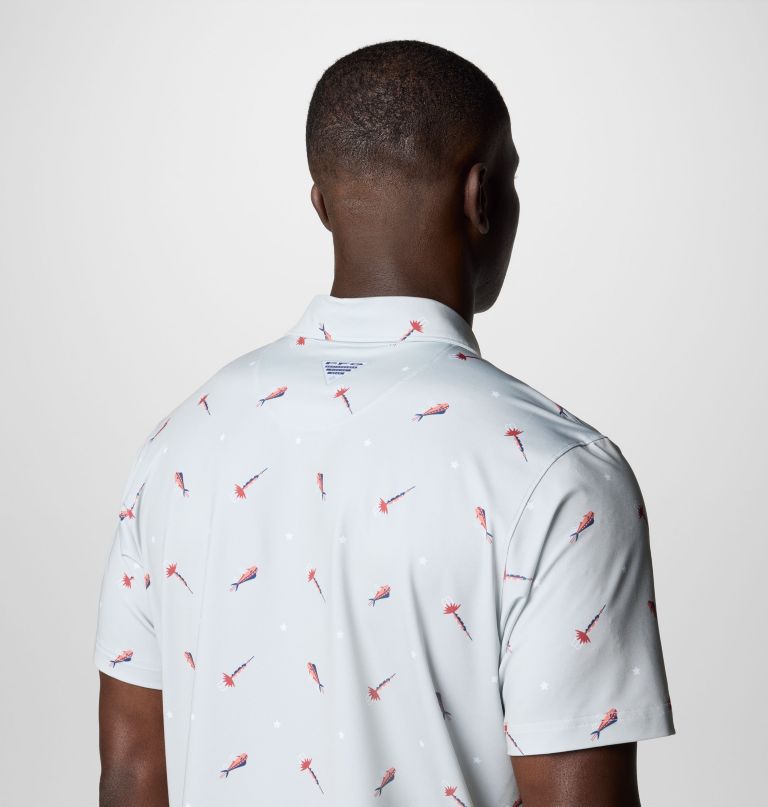 herre pfg super slack tide ii stretch poloskjorte