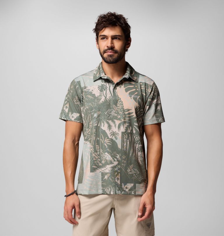 herre pfg super slack tide ii stretch poloskjorte