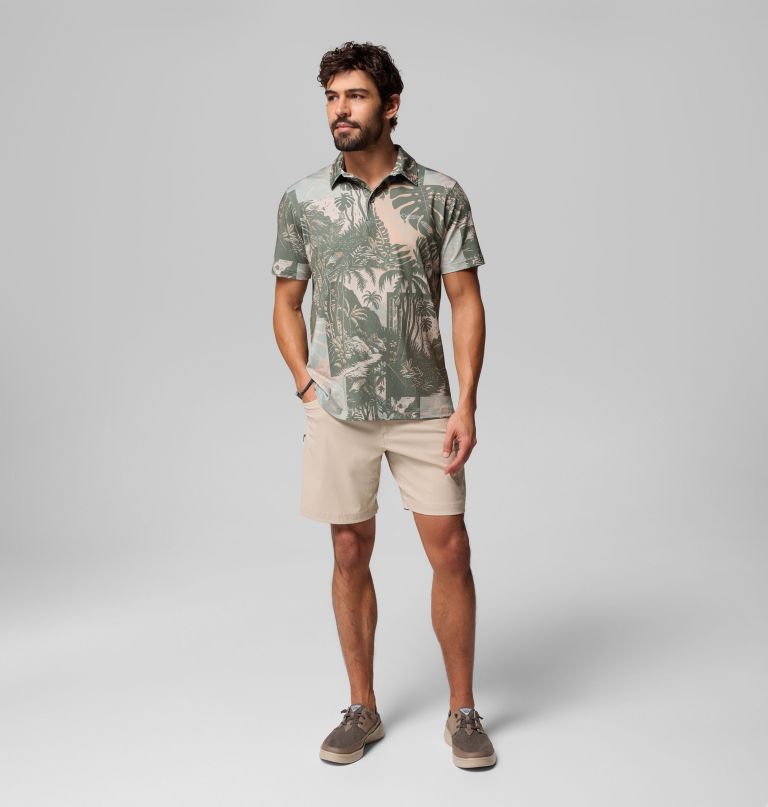 herre pfg super slack tide ii stretch poloskjorte