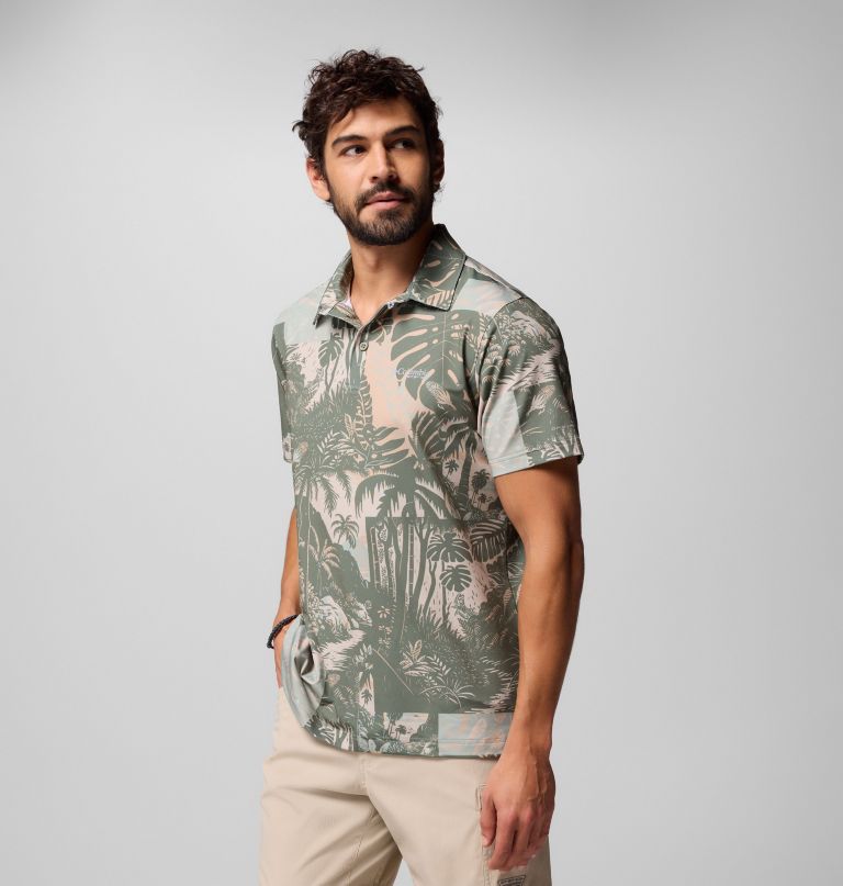 herre pfg super slack tide ii stretch poloskjorte