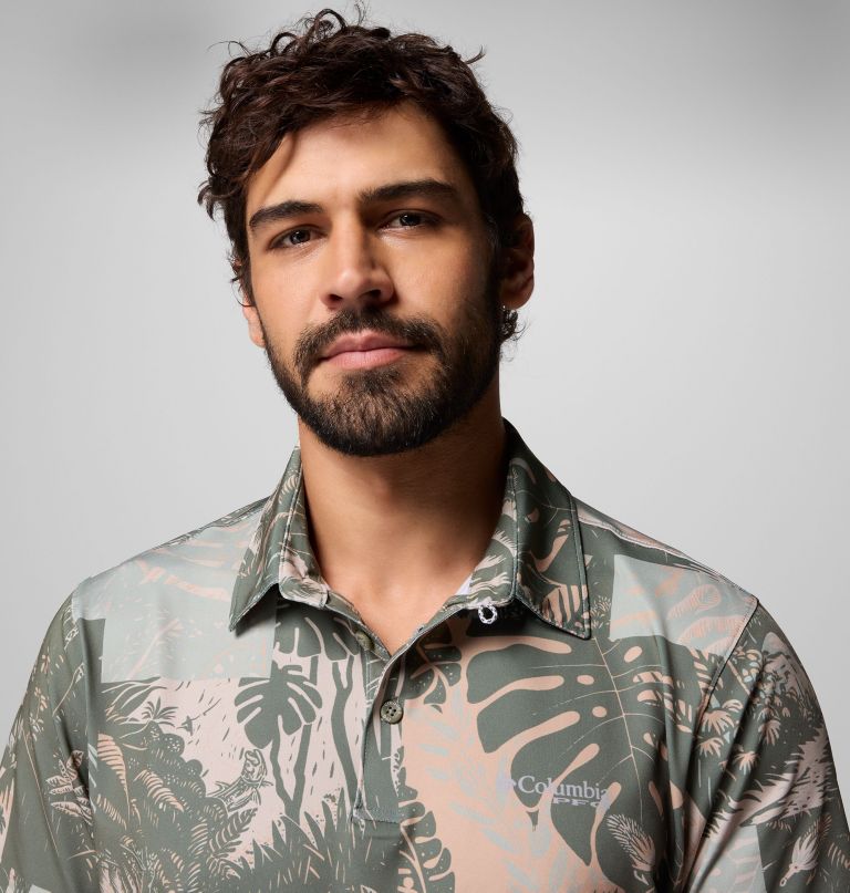 herre pfg super slack tide ii stretch poloskjorte