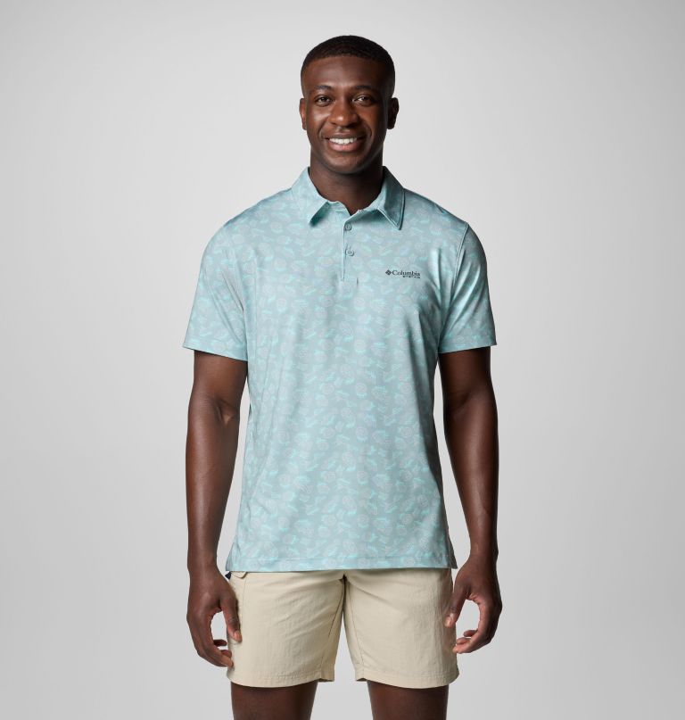 herre pfg super slack tide ii stretch poloskjorte
