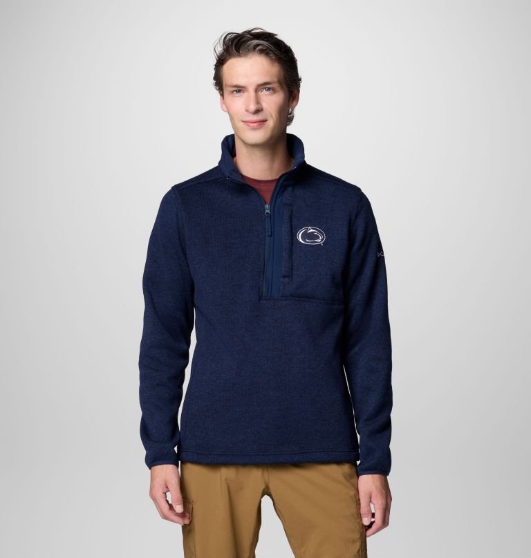 herre college genser weather fleece half zip genser – penn state