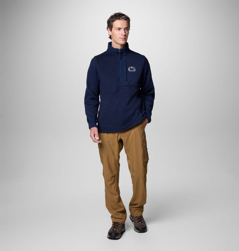 herre college genser weather fleece half zip genser – penn state