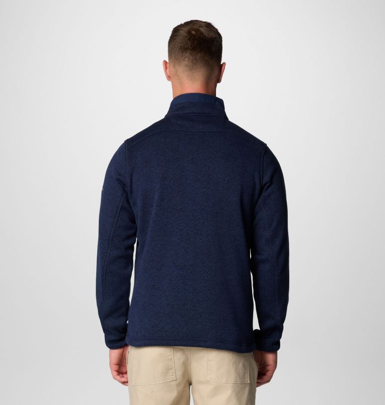 herre college genser weather fleece half zip genser – michigan