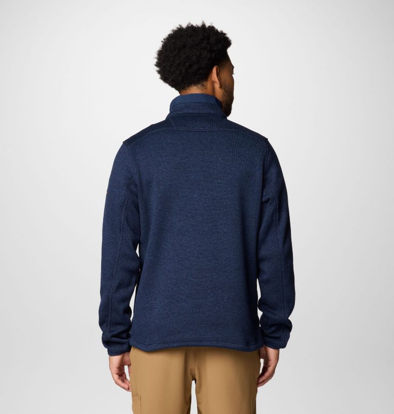 herre college genser weather fleece half zip – vest-virginia
