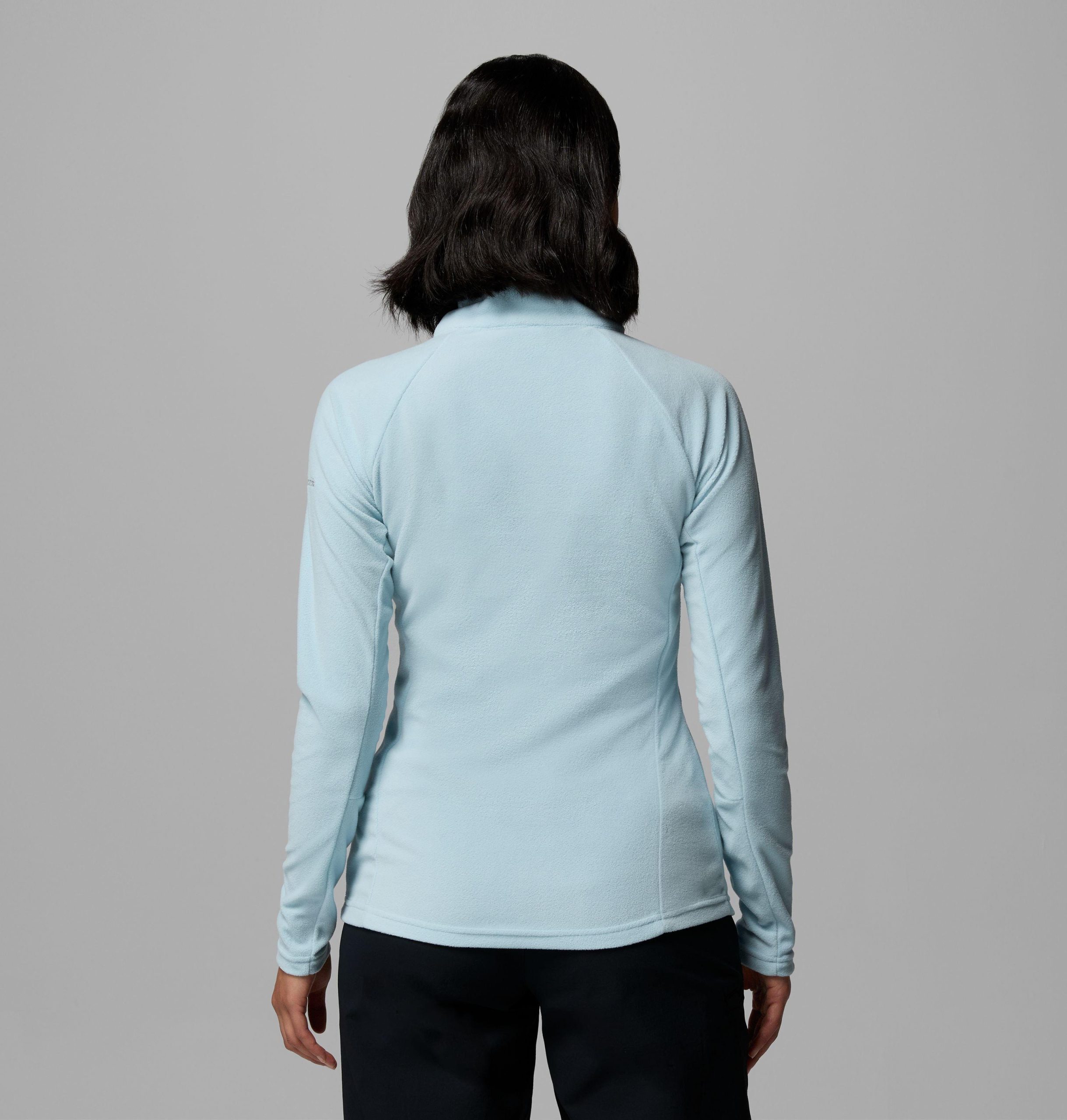 dame glacial iv fleece med halv glidelås