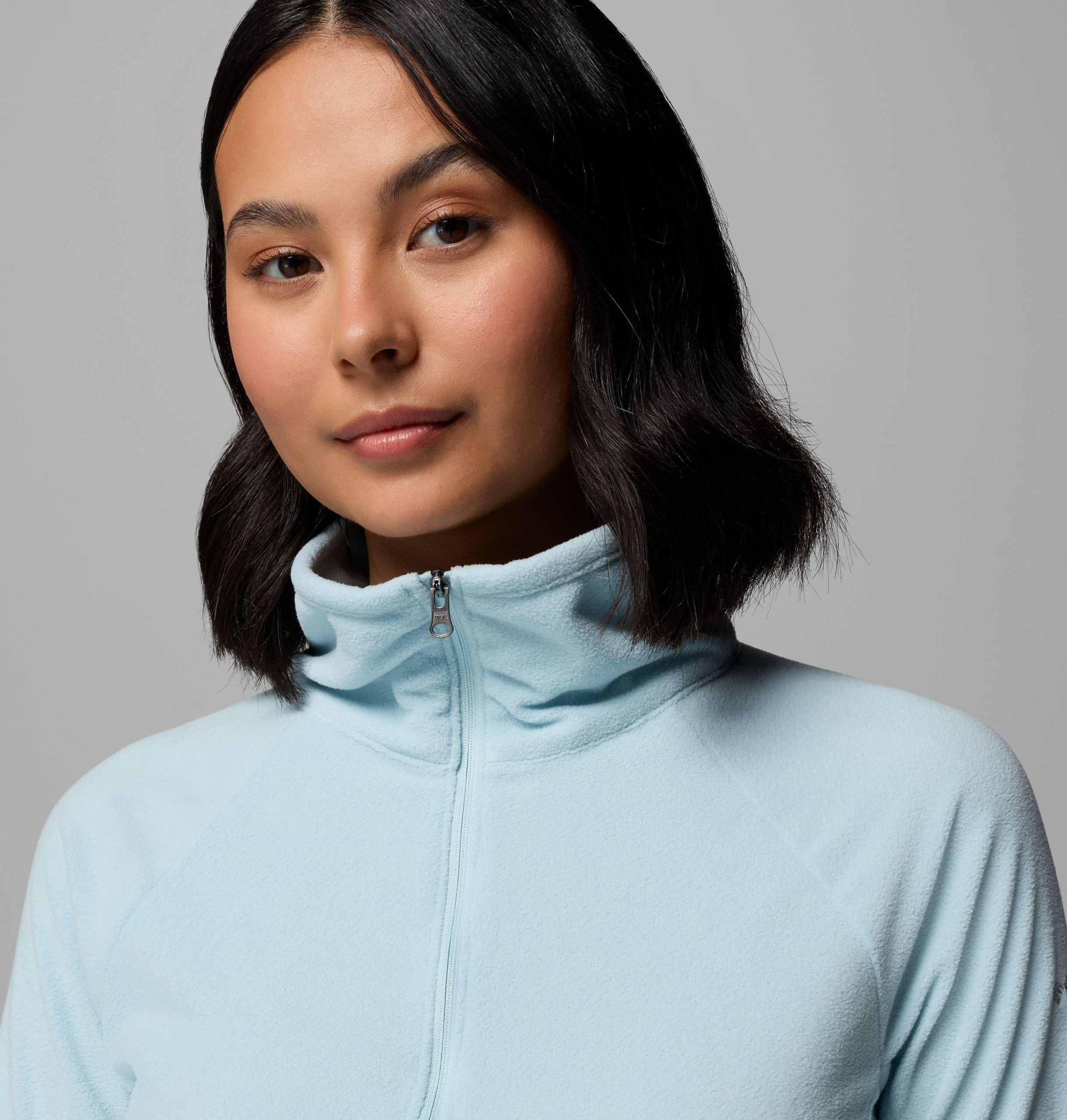 dame glacial iv fleece med halv glidelås