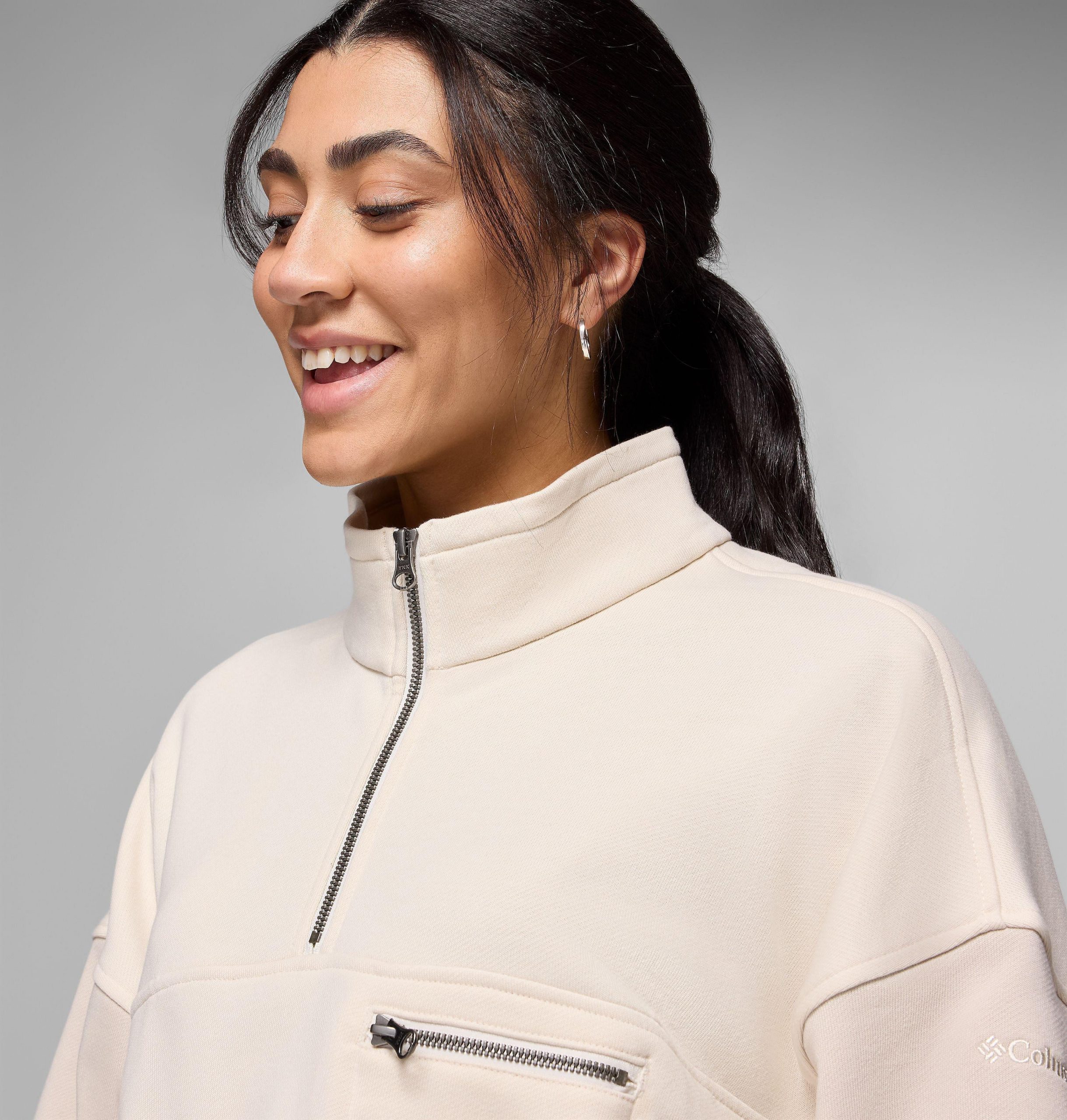 dame bugasweat half zip pullover
