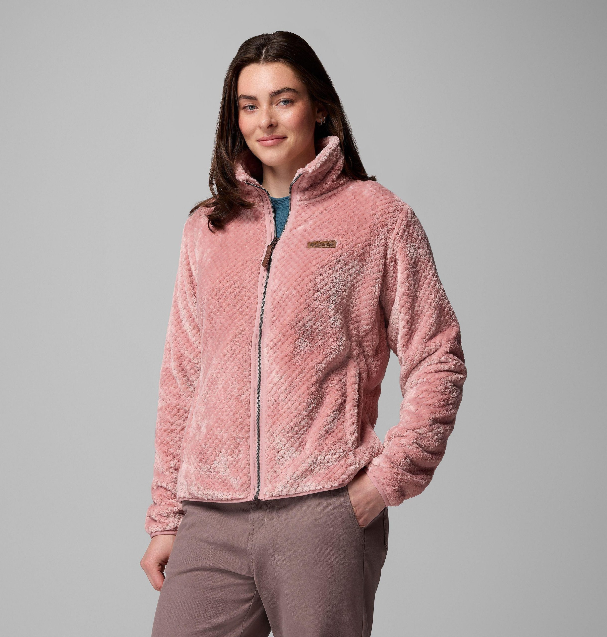 fire side ii sherpa fleece med glidelås for kvinner