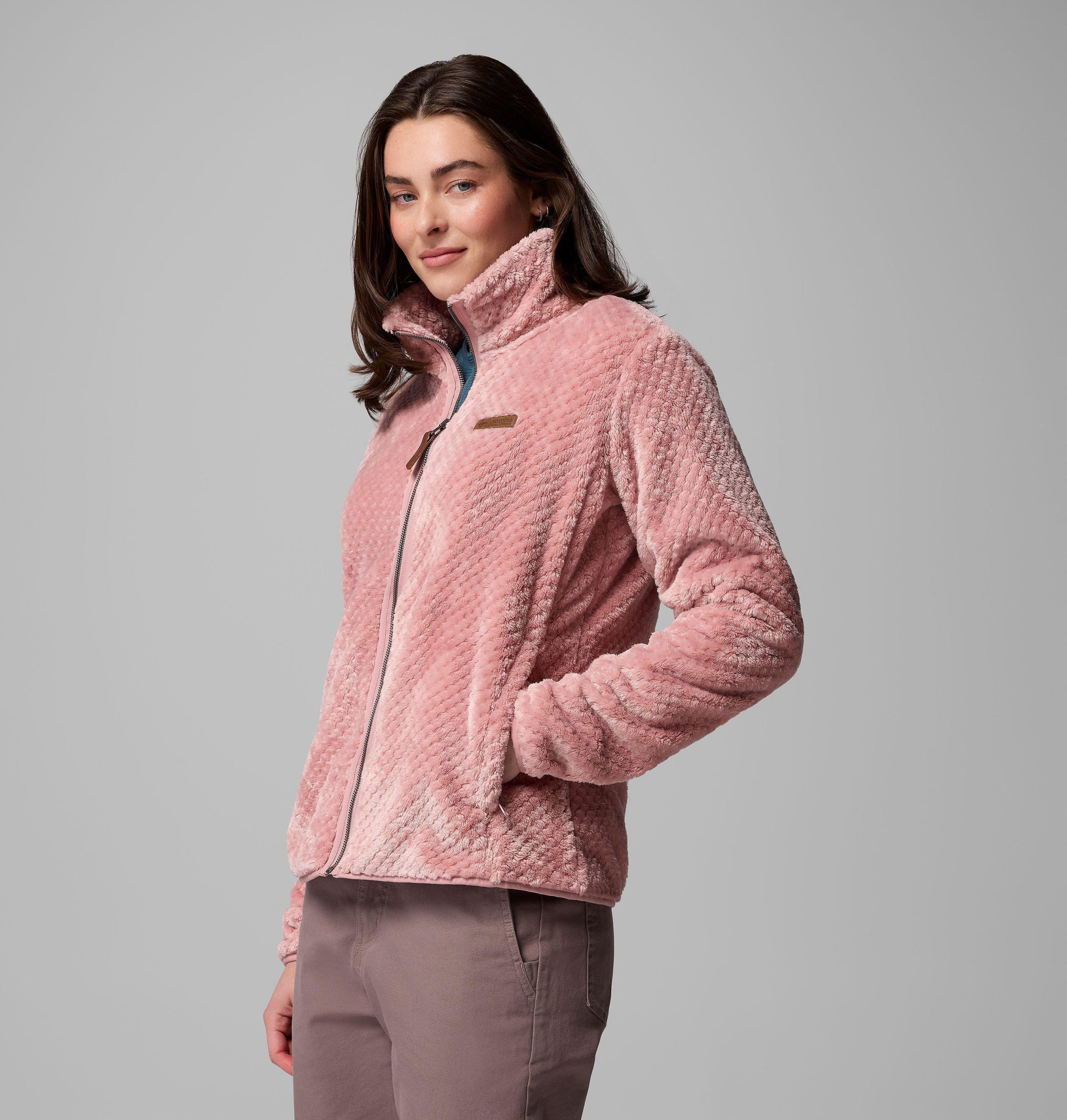fire side ii sherpa fleece med glidelås for kvinner