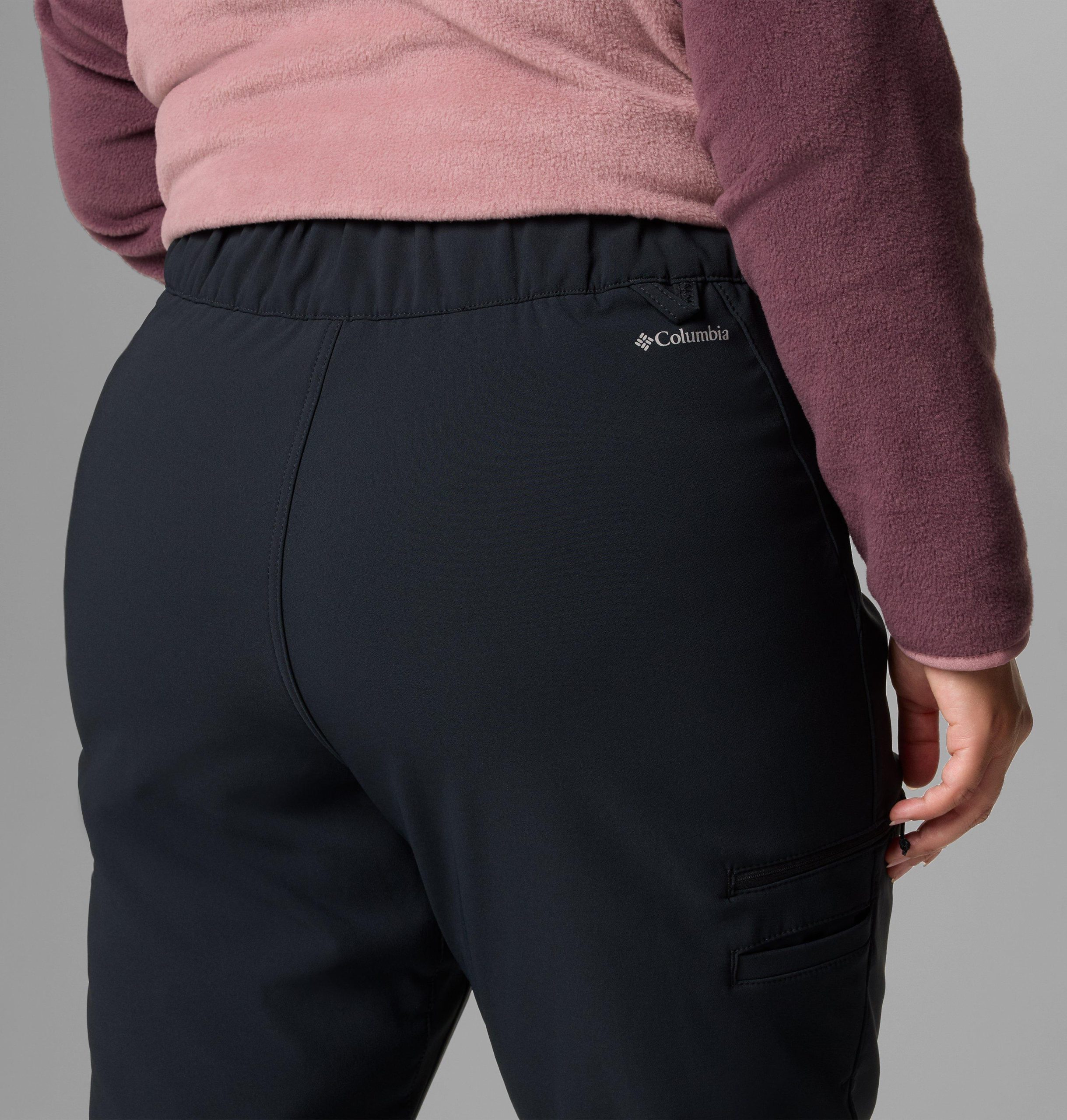 dame back beauty høye bukser - plus size