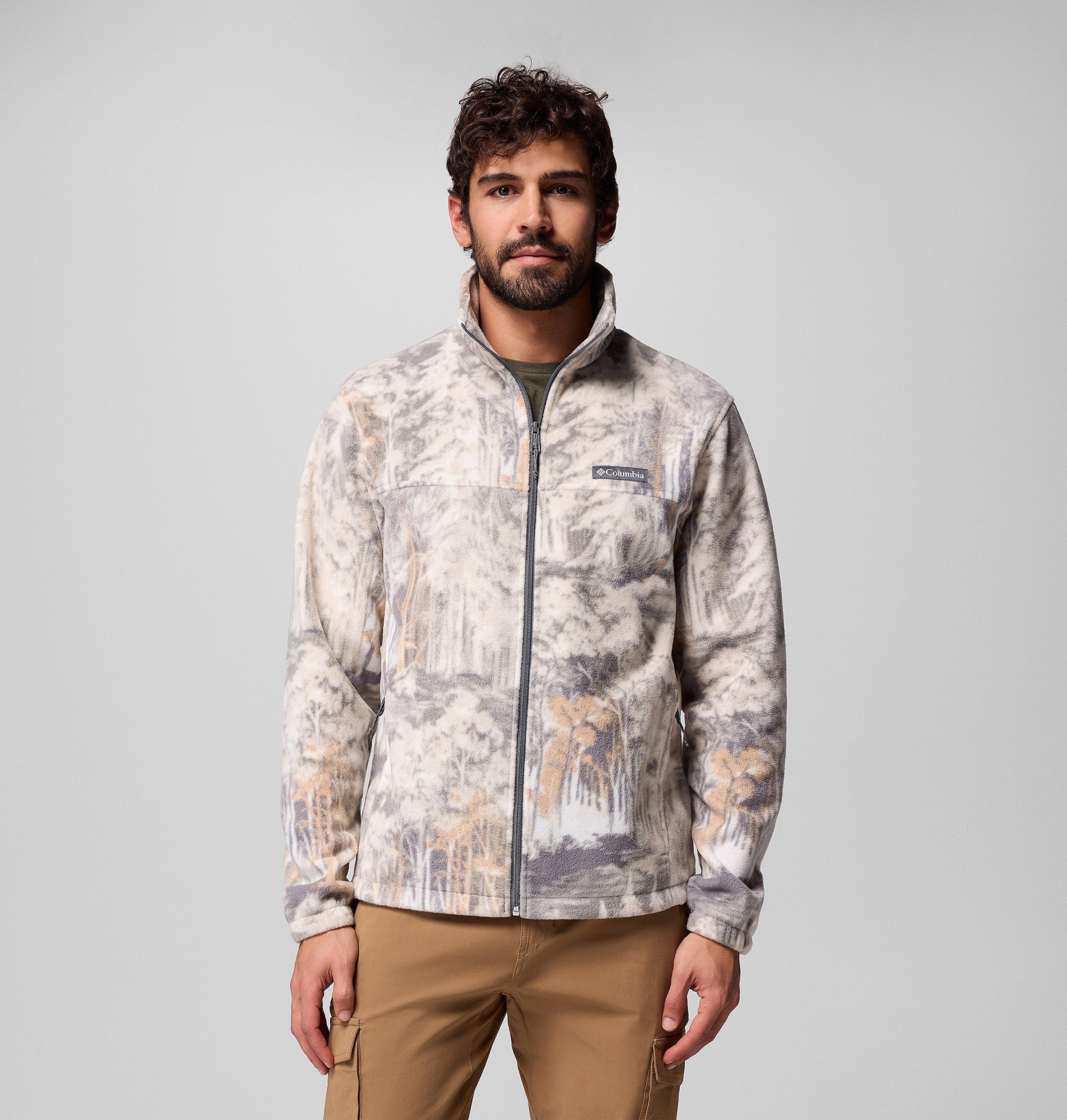 menn steens mountain printed fleecejakke – tall