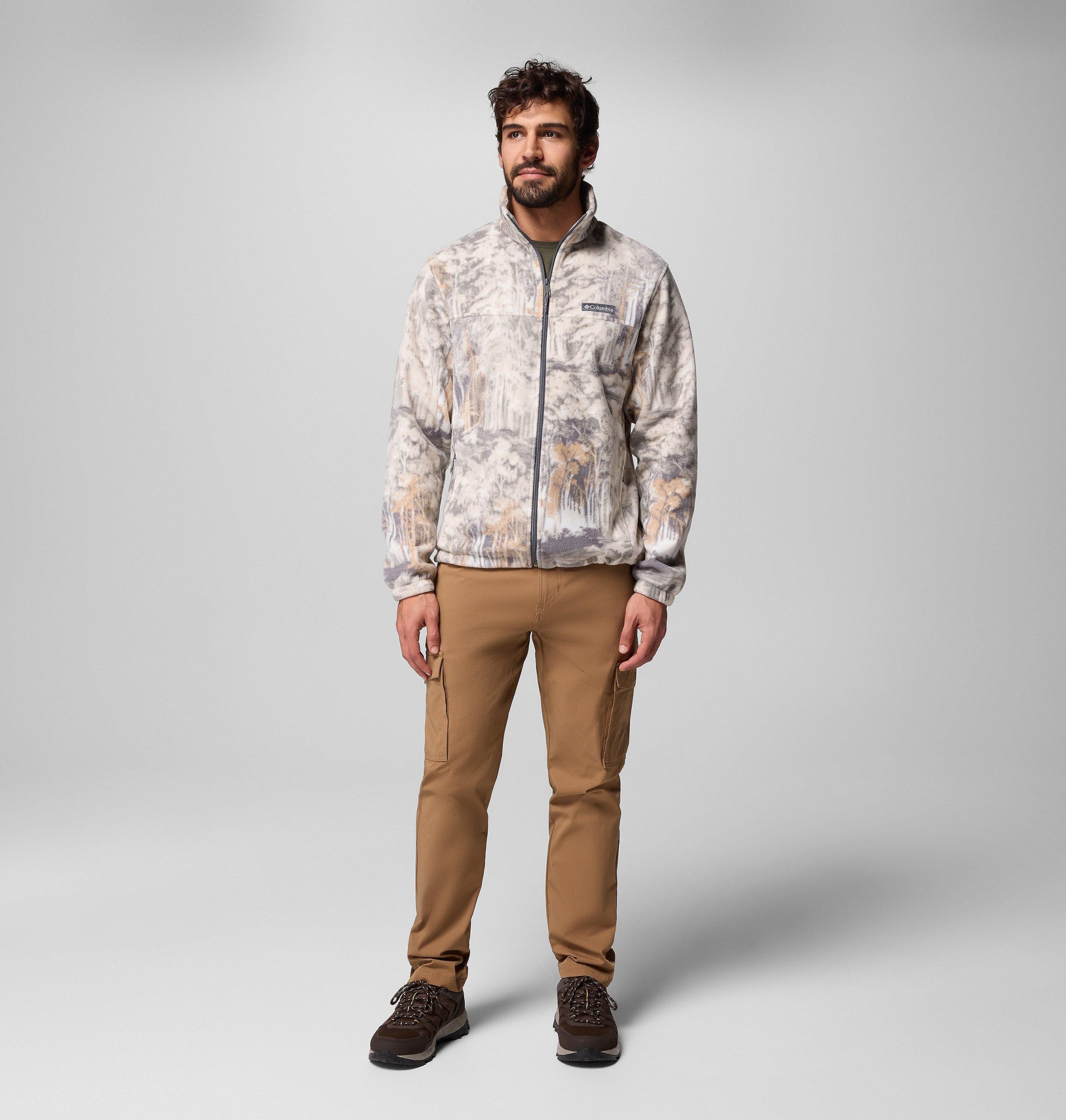 menn steens mountain printed fleecejakke – tall