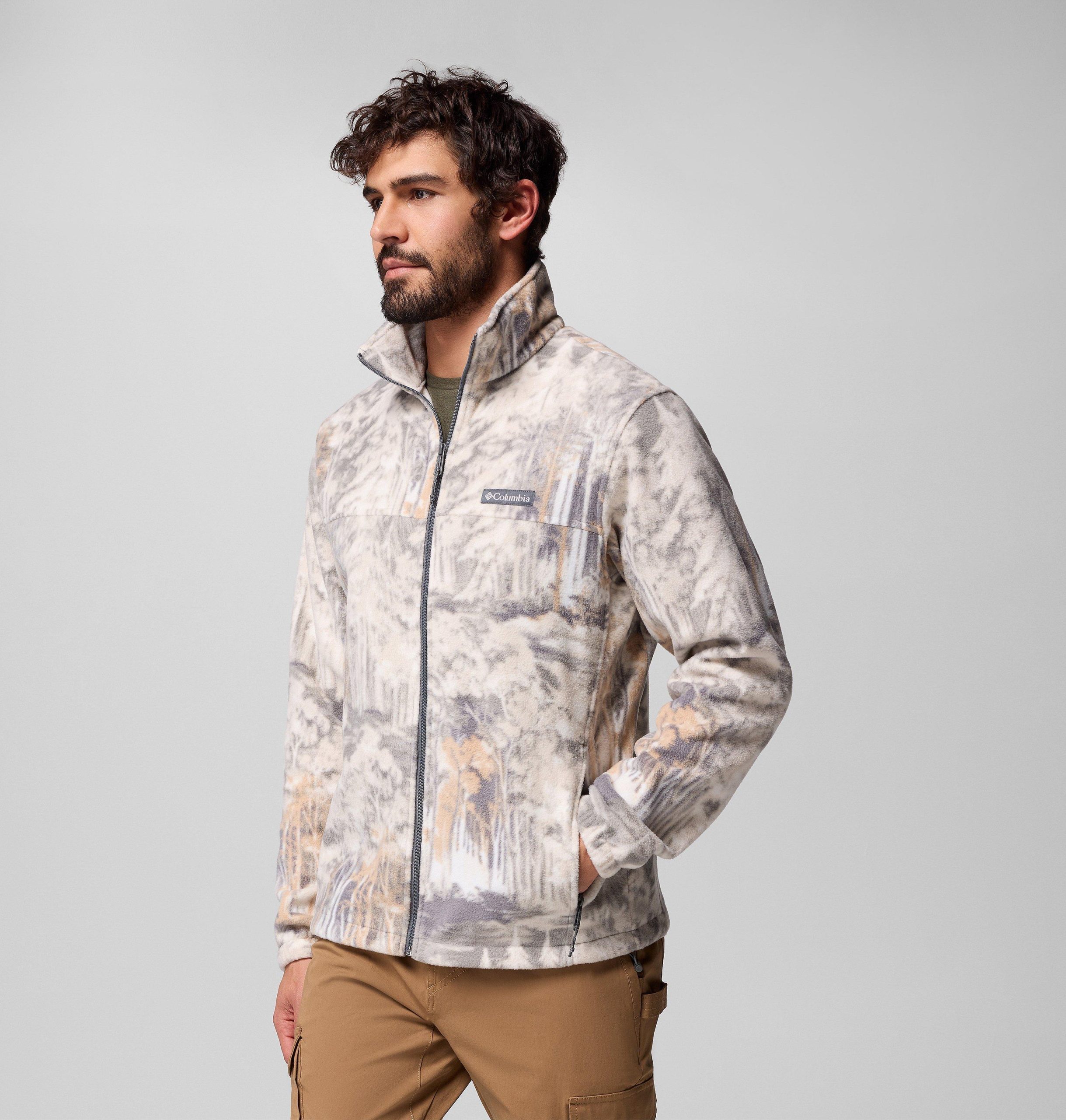 menn steens mountain printed fleecejakke – tall