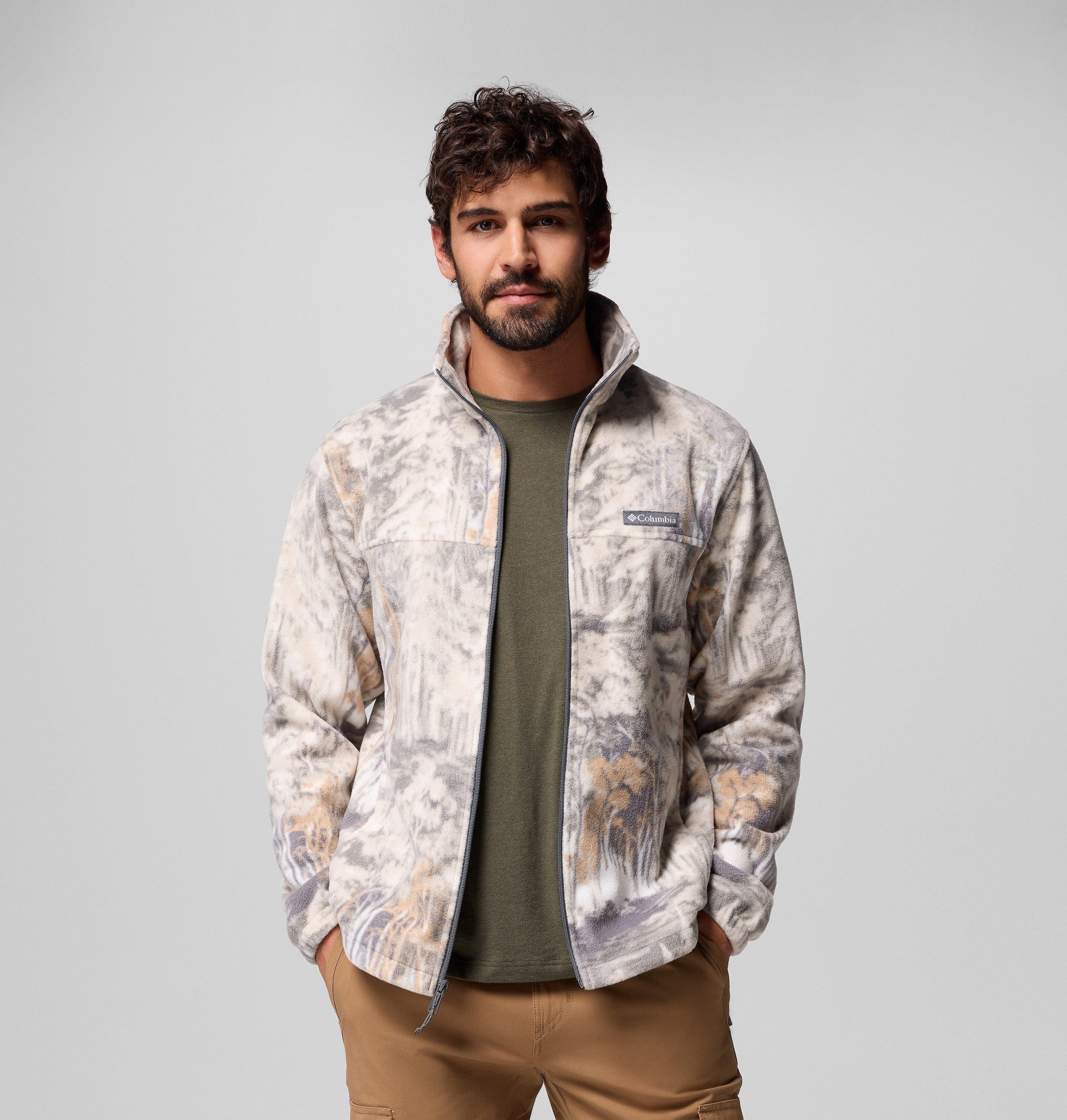 menn steens mountain printed fleecejakke – tall