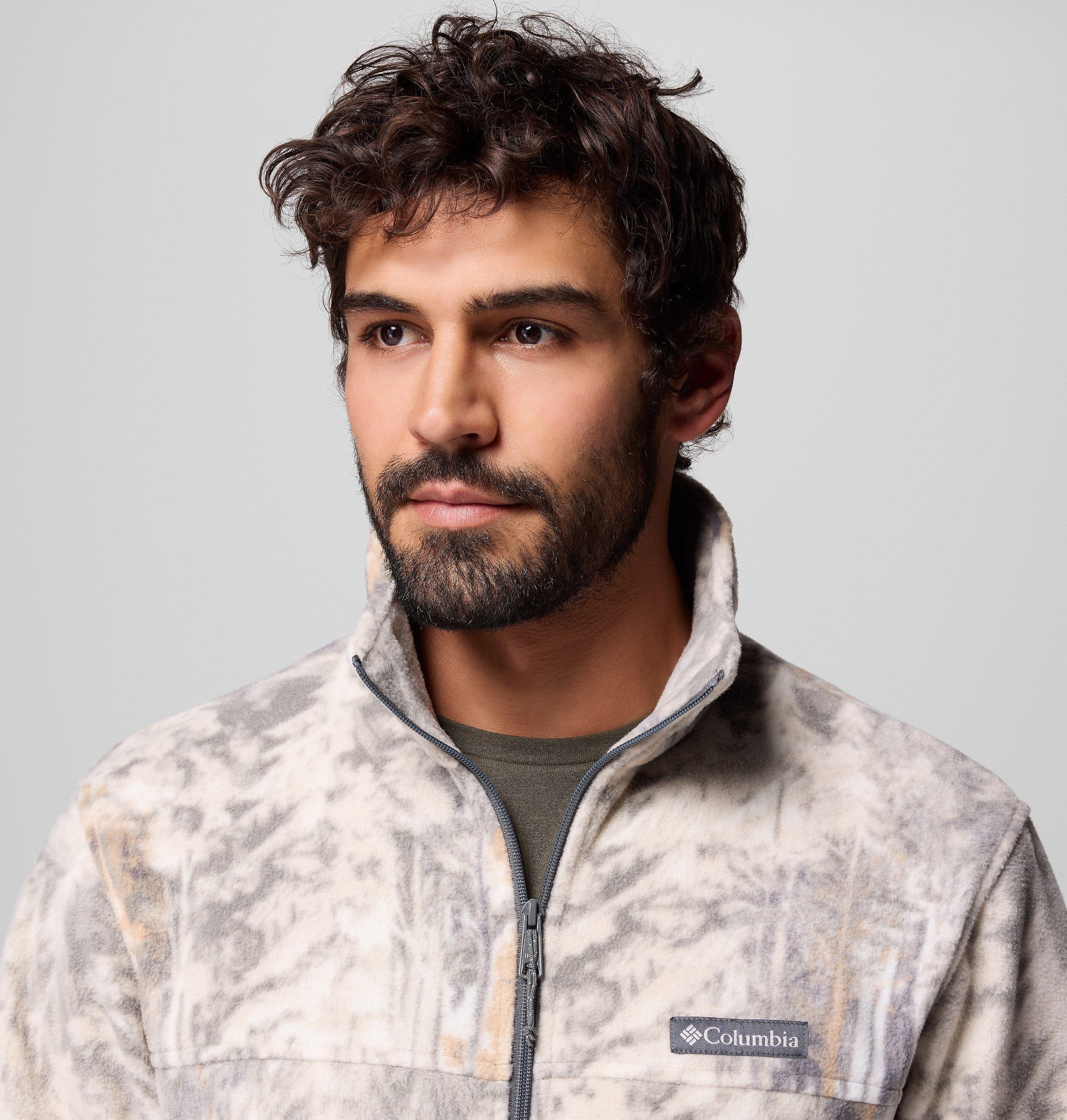 menn steens mountain printed fleecejakke – tall