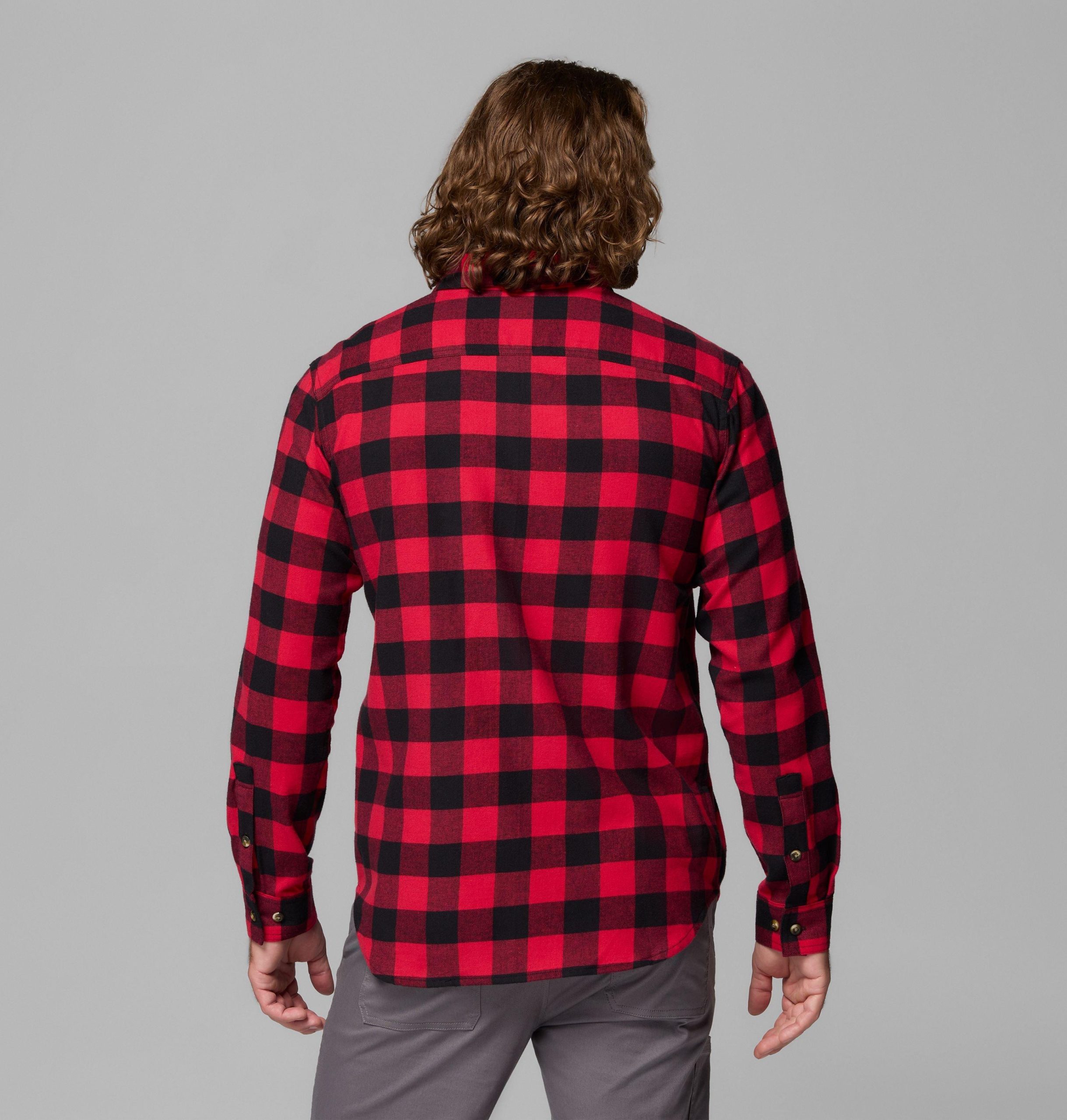 herre cornell woods flanellskjorte med lange ermer