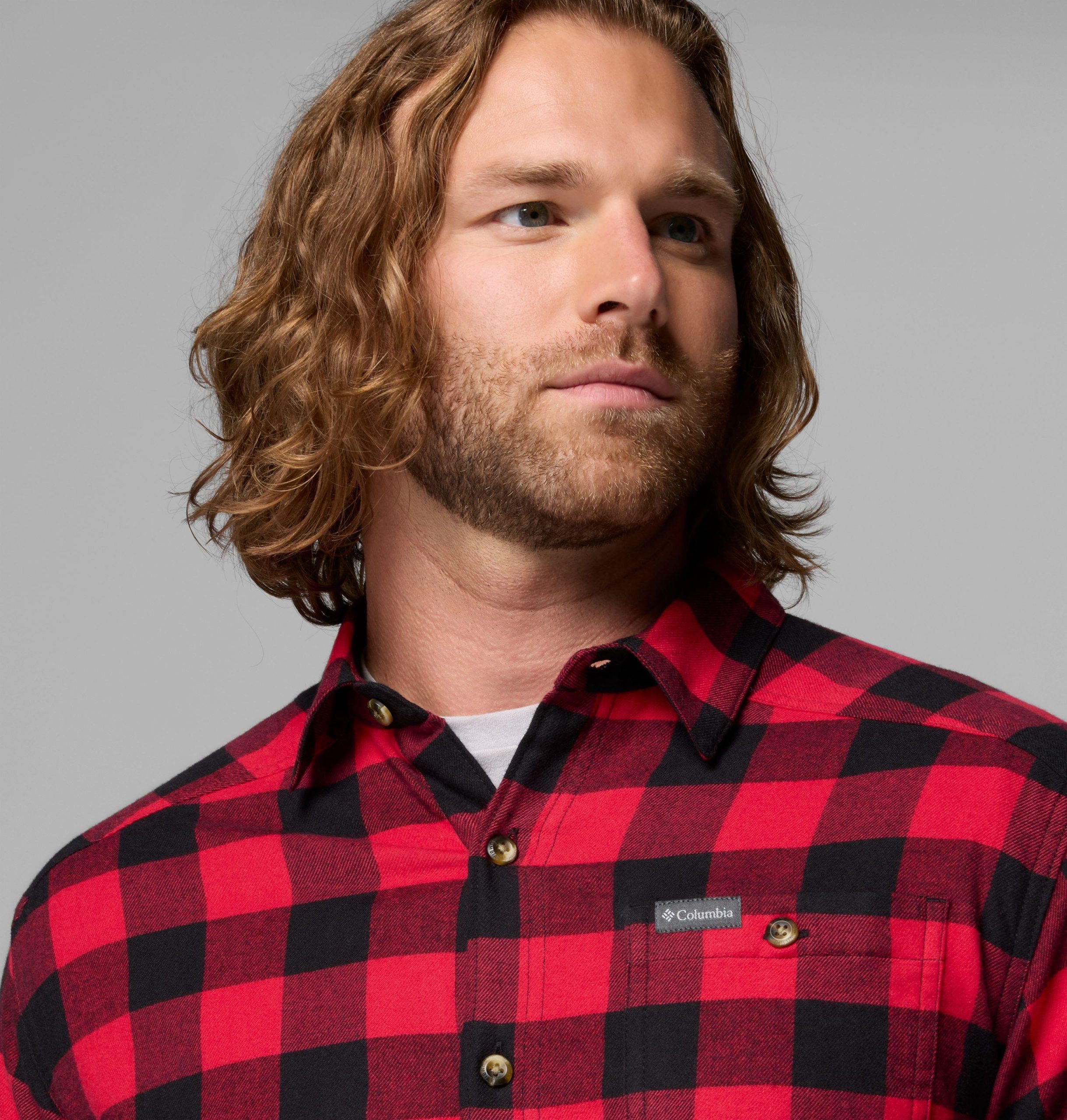 herre cornell woods flanellskjorte med lange ermer