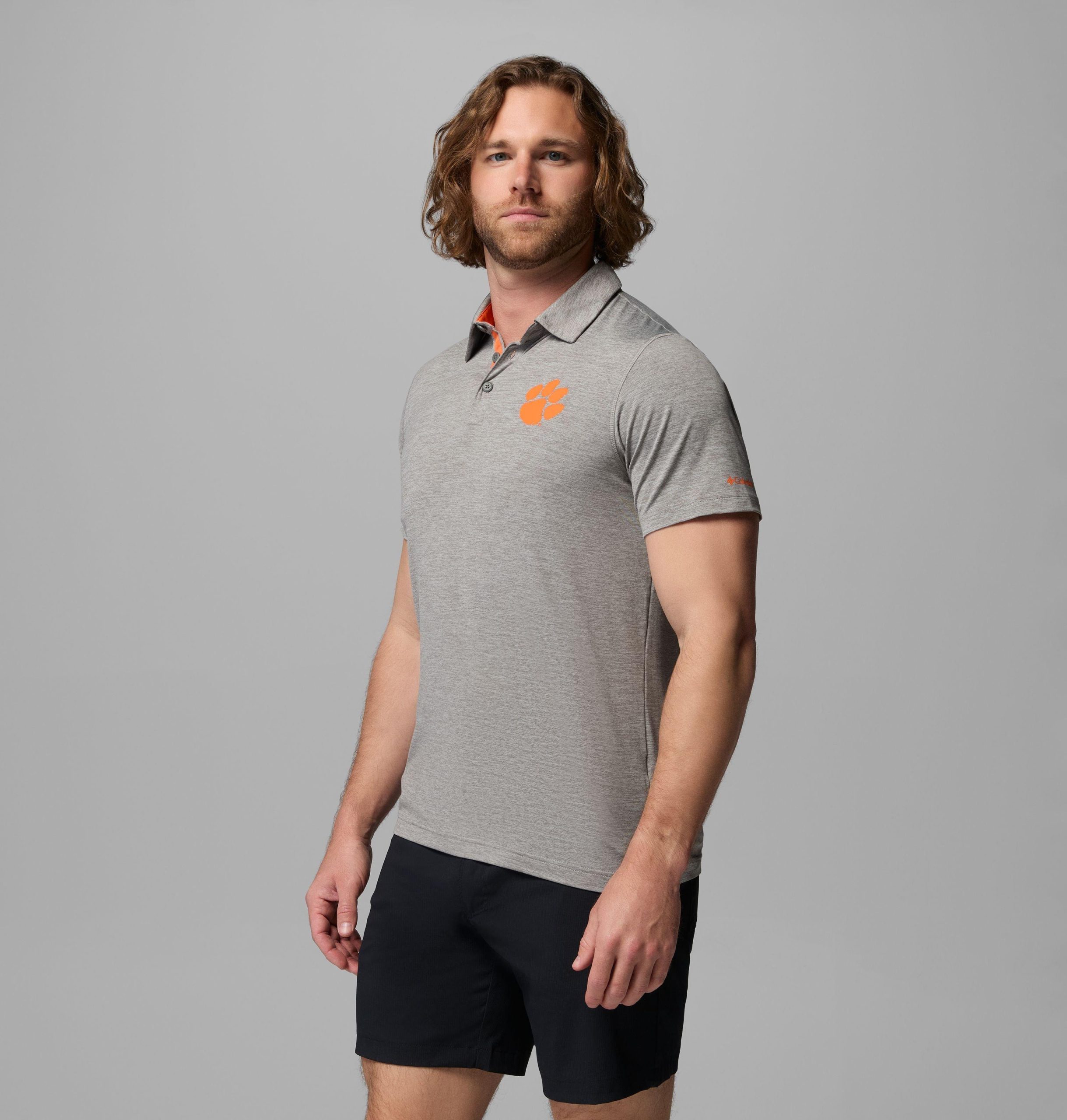 herre collegiate tech trail polo - clemson