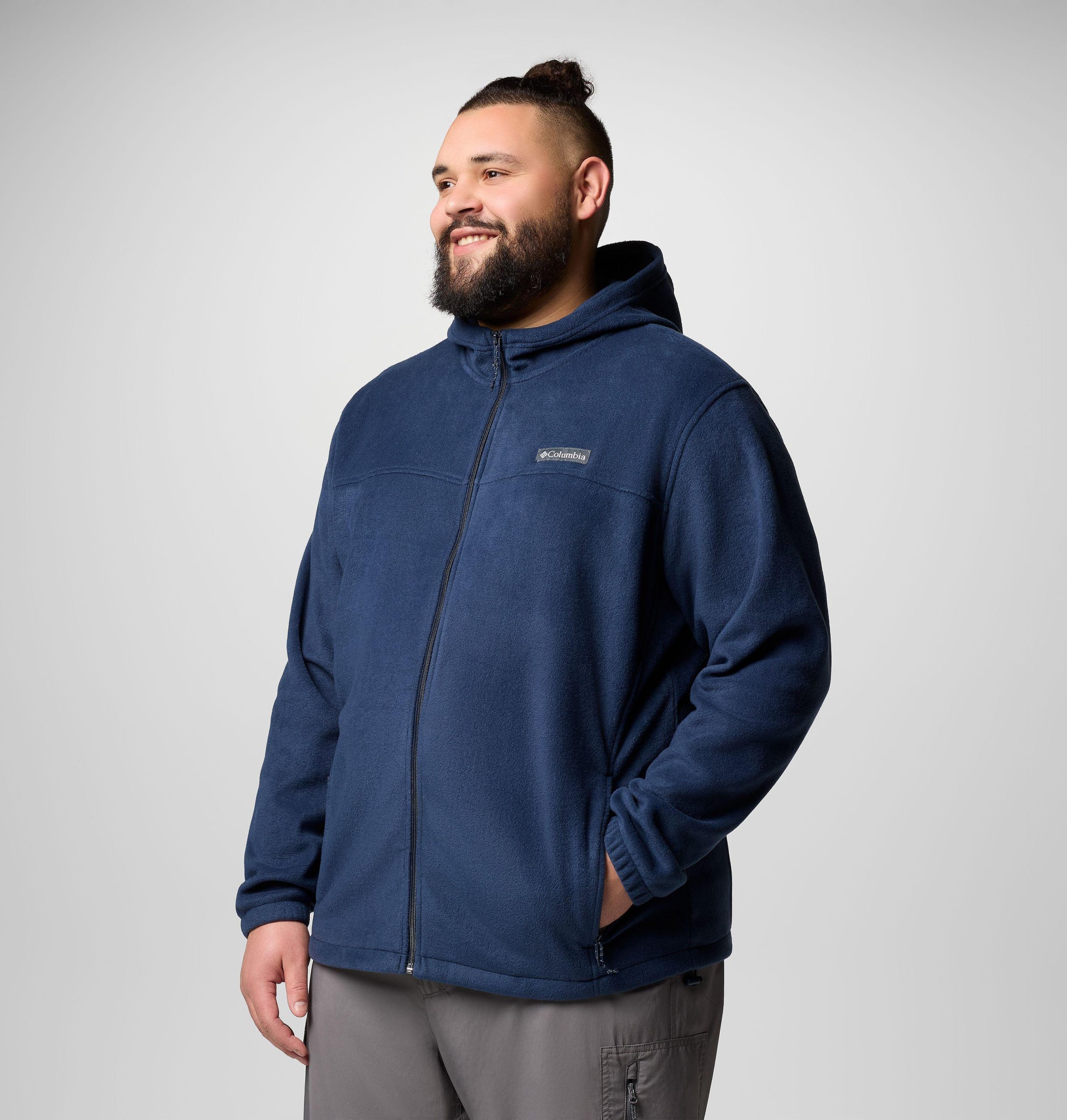steens mountain fleece-hettegenser med glidelås for menn – stor