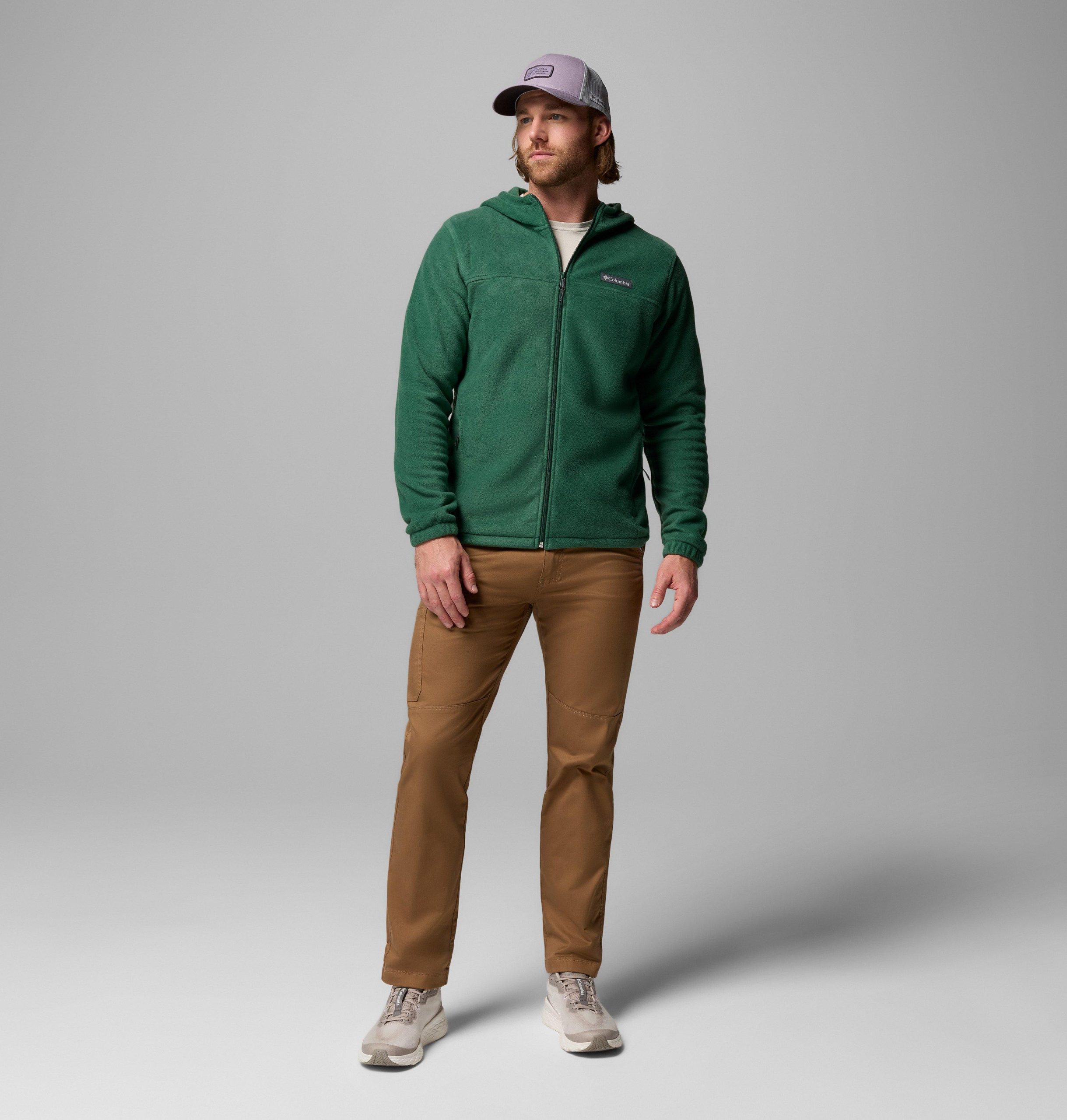 steens mountain fleece-hettegenser med glidelås for menn – tall