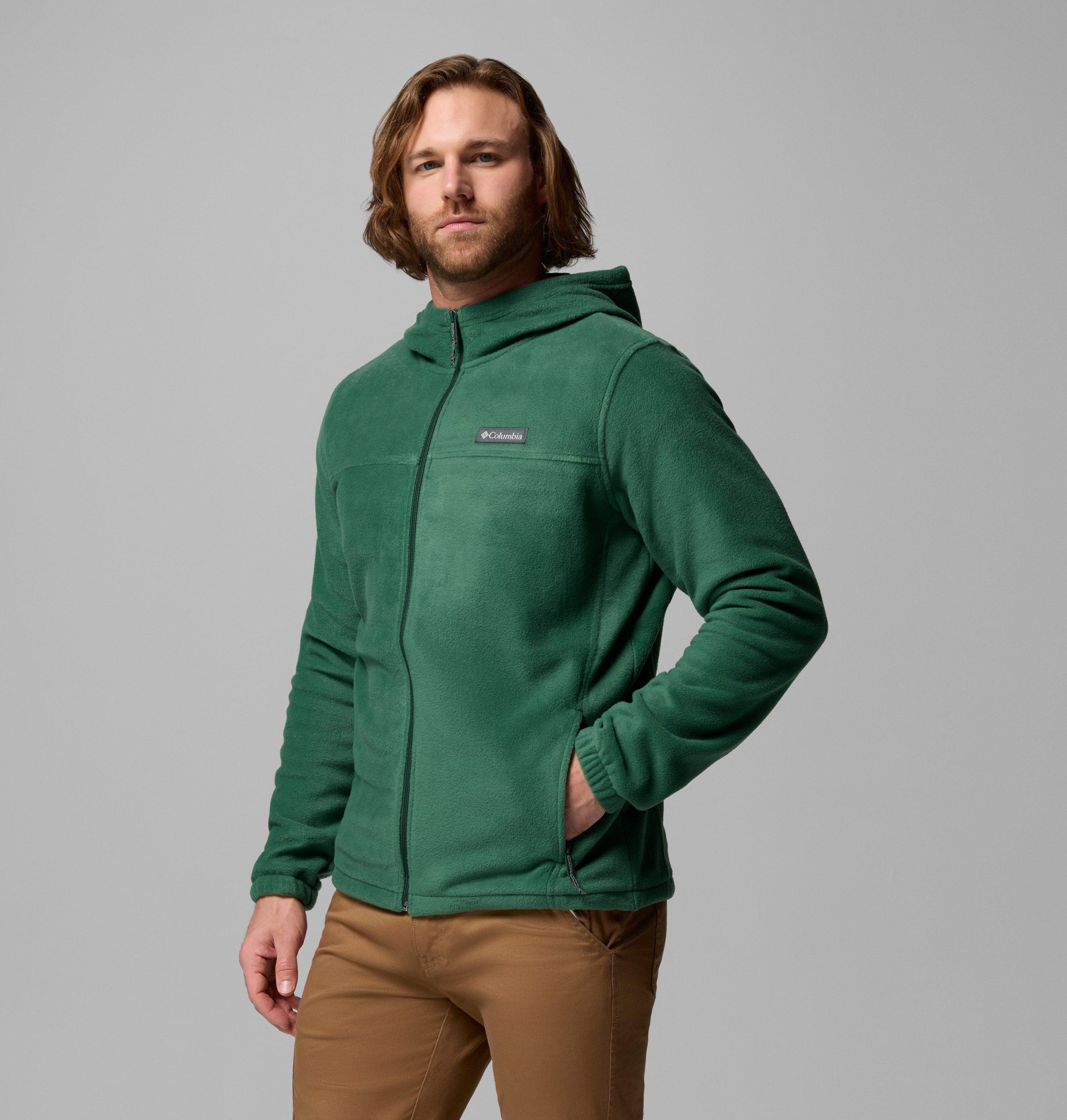 steens mountain fleece-hettegenser med glidelås for menn – tall