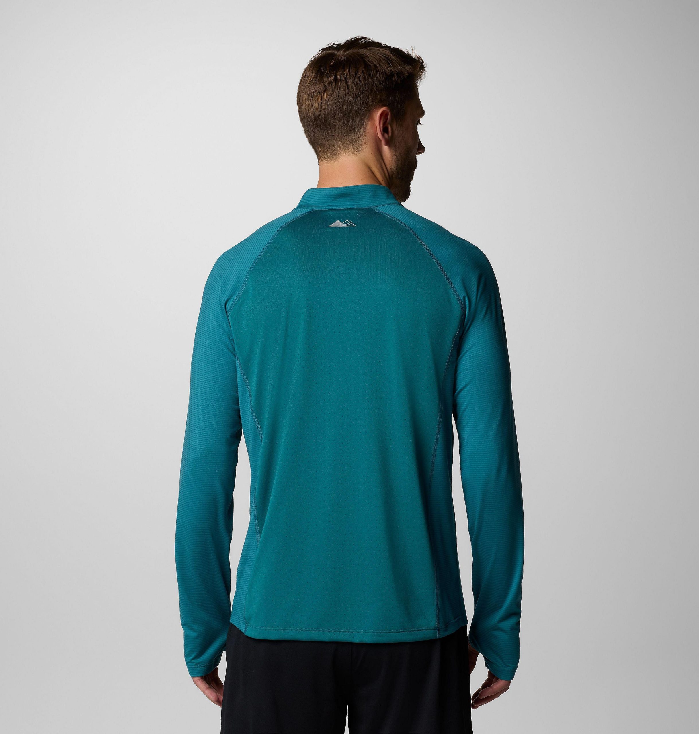 herre endless trail half zip mesh langermet t-skjorte