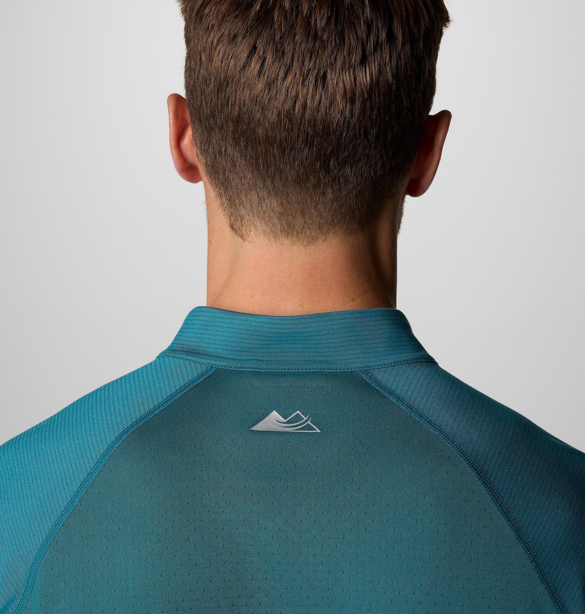 herre endless trail half zip mesh langermet t-skjorte
