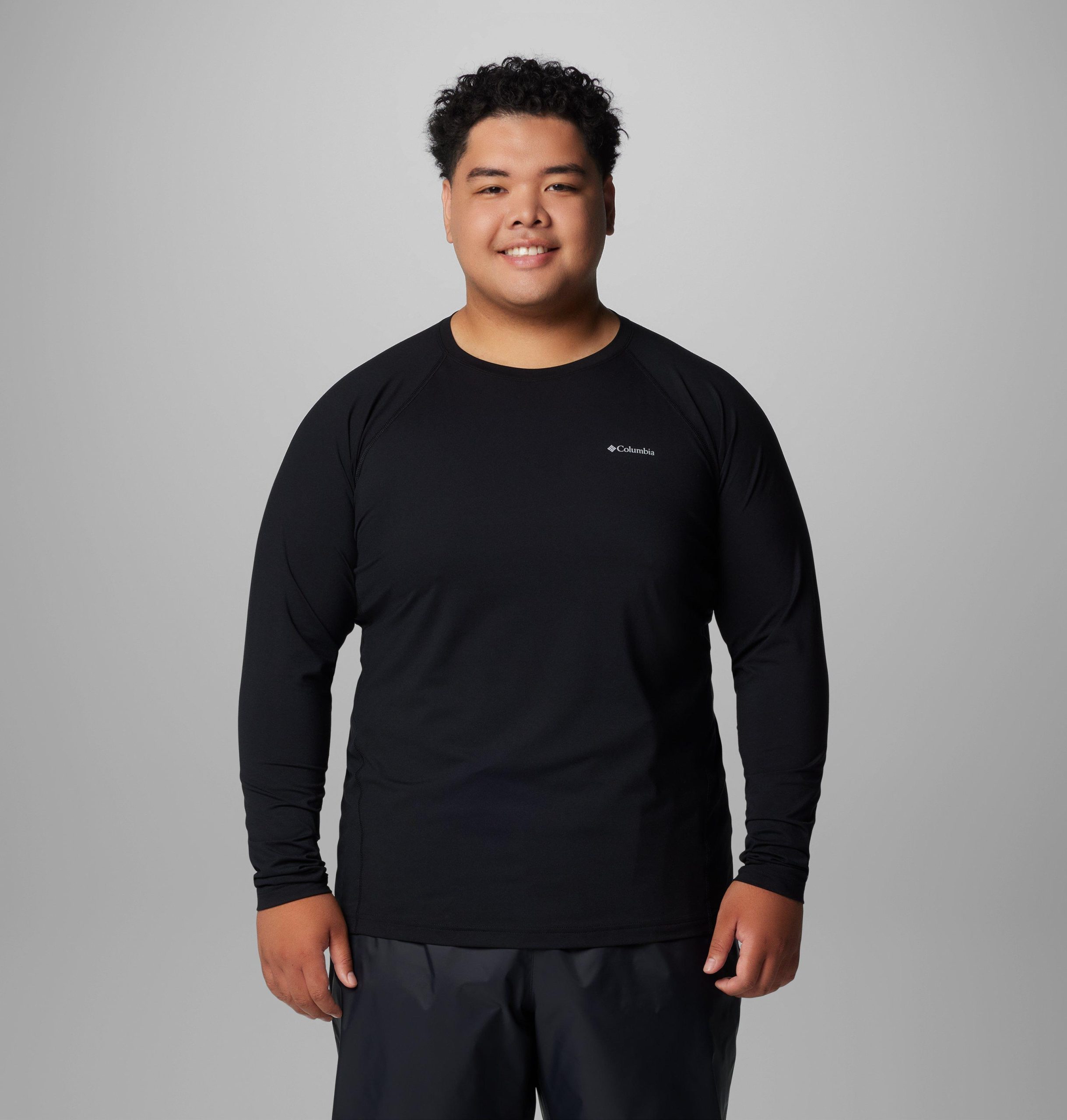 herre mellomvekts baselayer crew-skjorte – stor