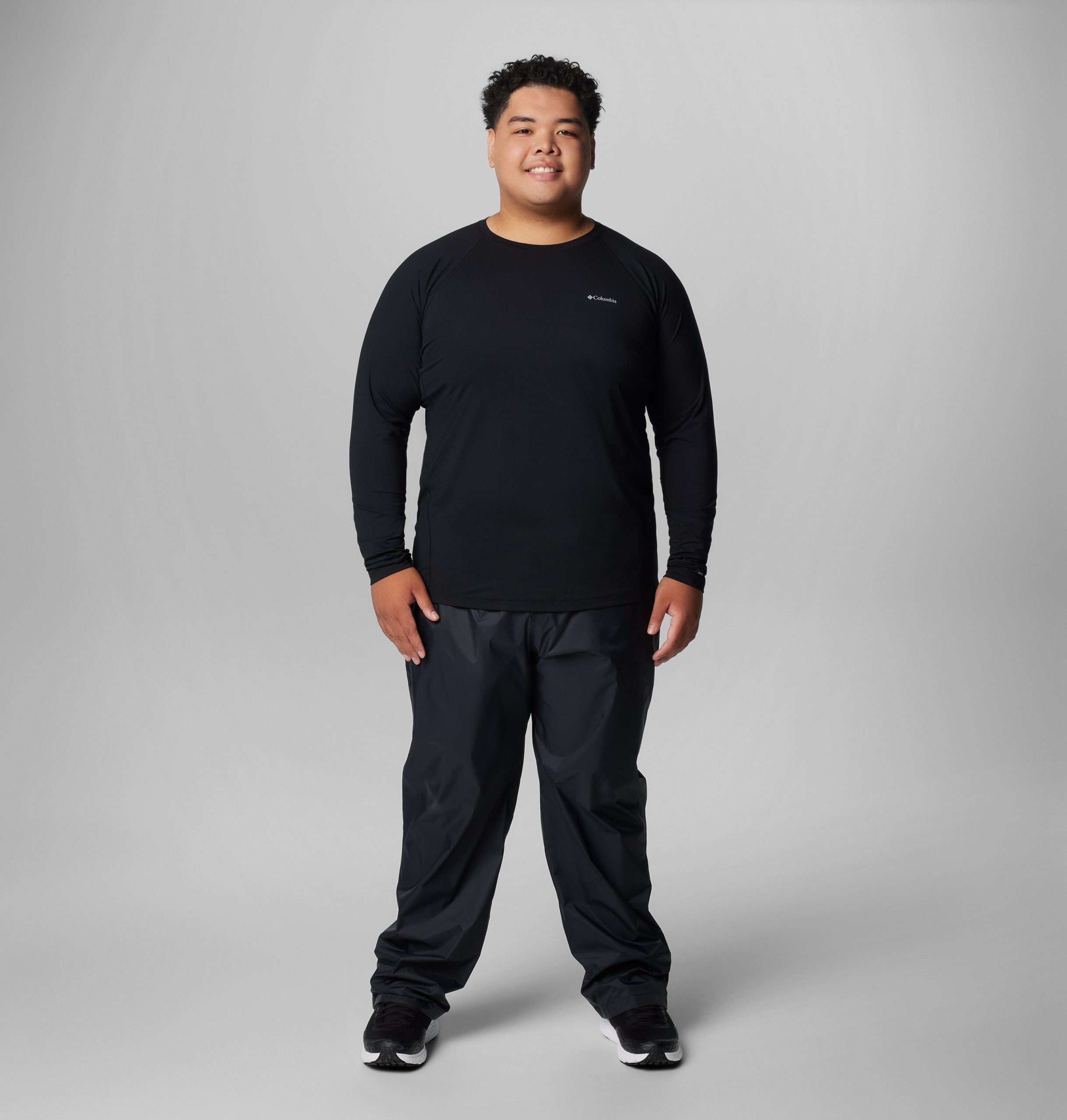 herre mellomvekts baselayer crew-skjorte – stor