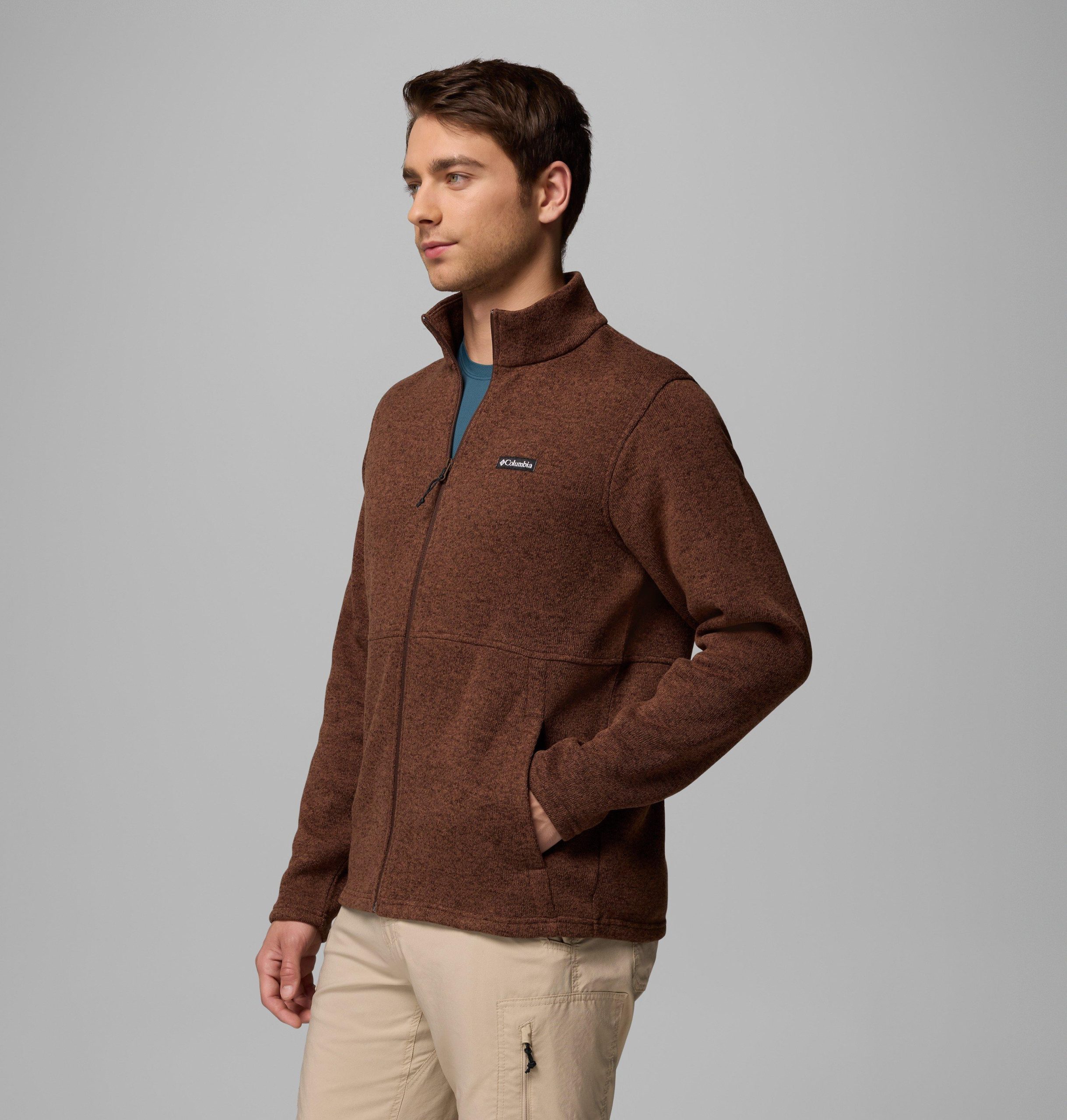 herre alto pass fleece med glidelås