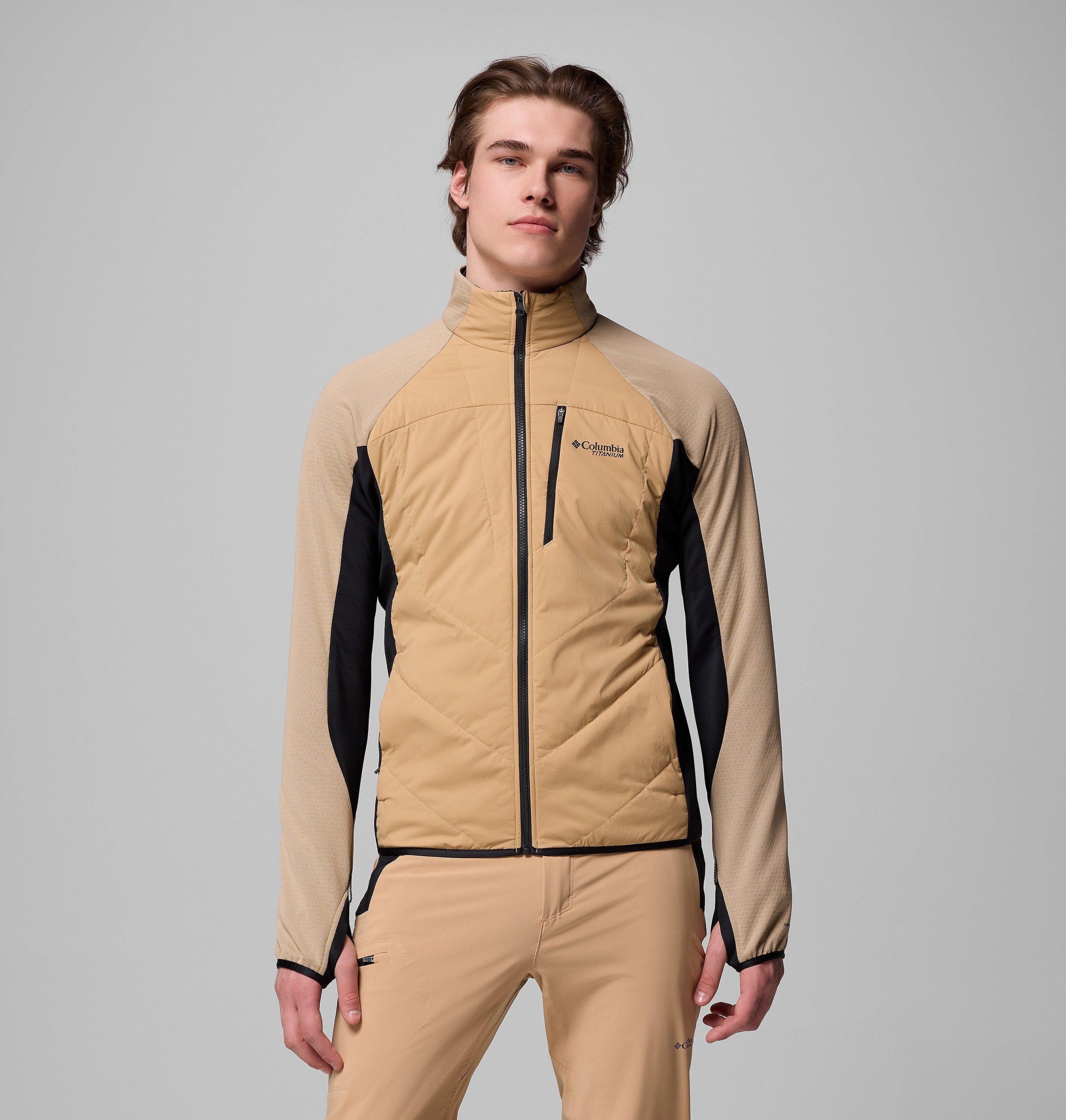 herre arctic crest hybrid full zip jakke – tall