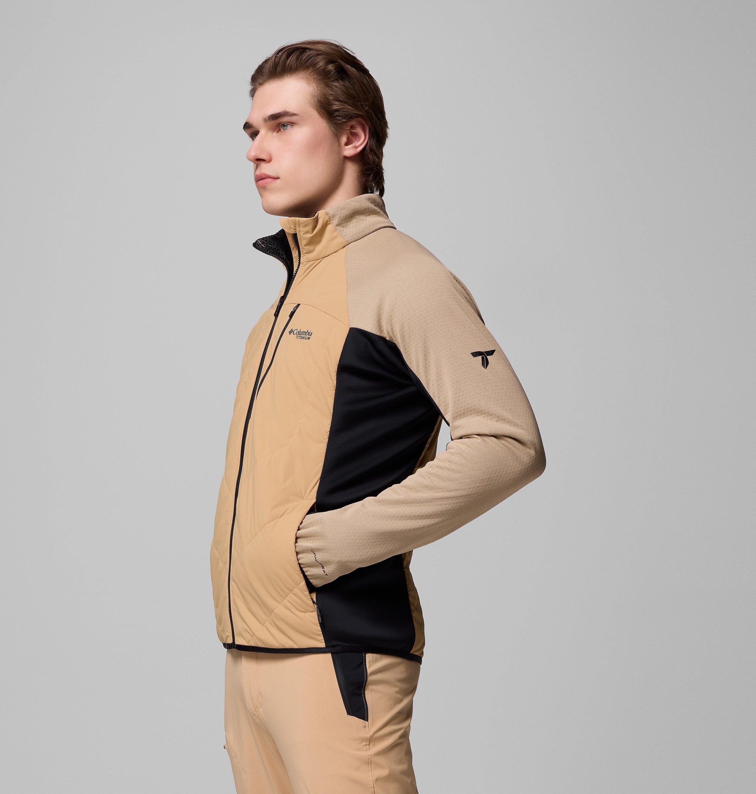 herre arctic crest hybrid full zip jakke – tall