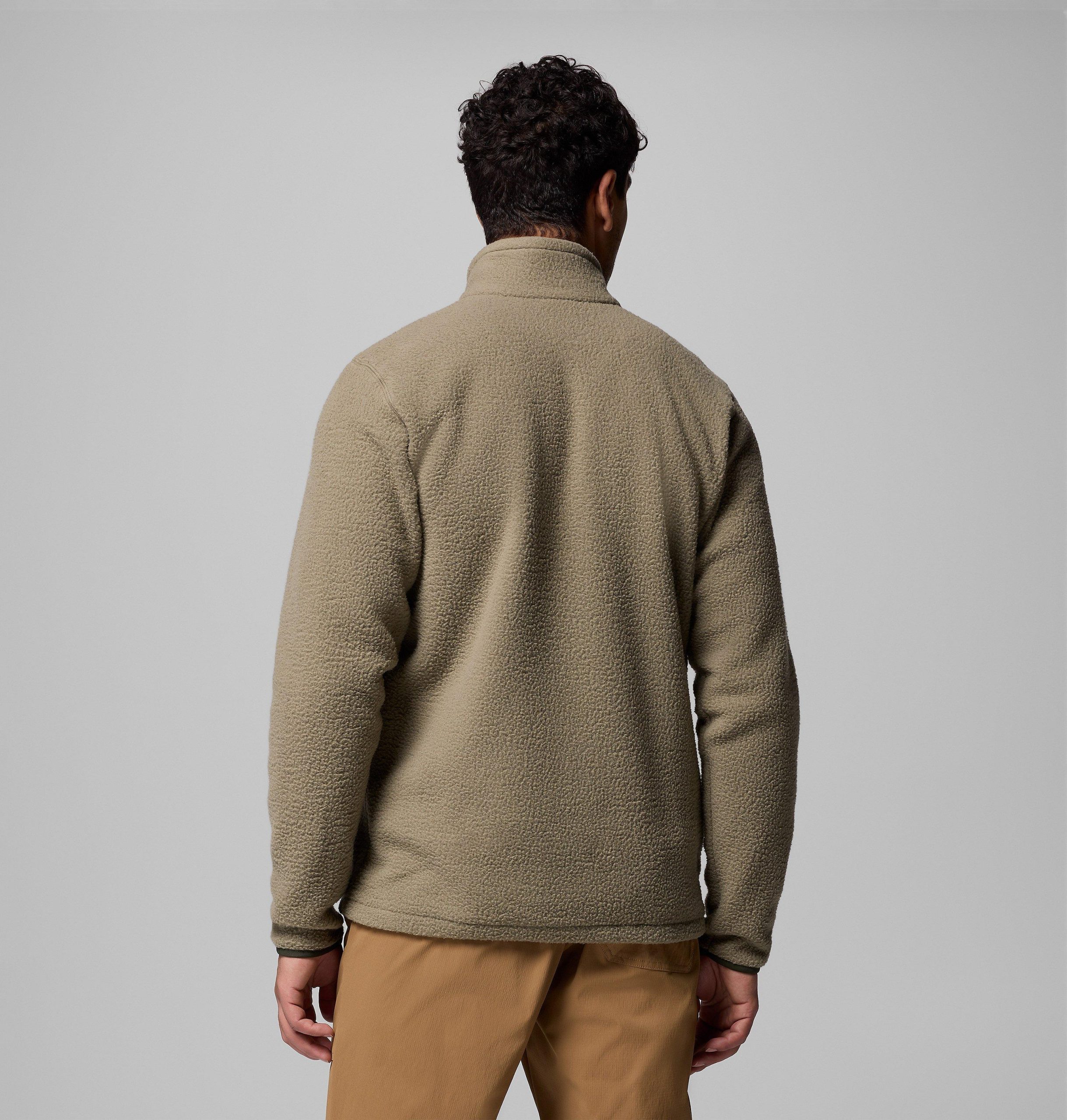herre jasper ridge pebbled full zip fleece – tall